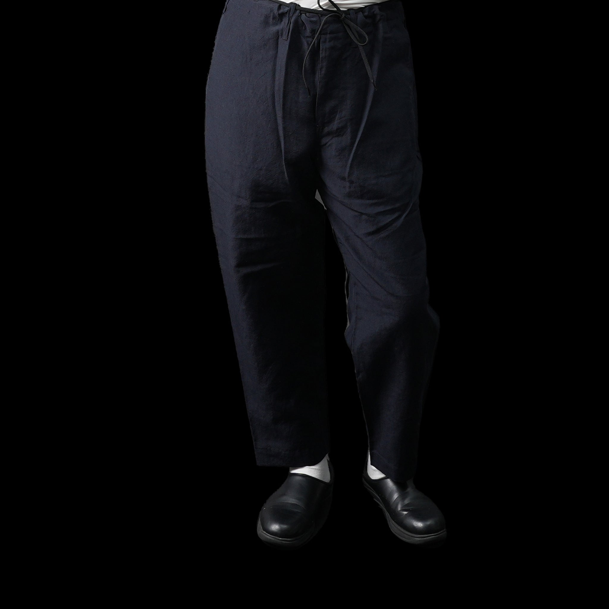 Name: Non-Elastic E-Z Pants Dead Stock Fabric Collection | Color:Navy | Size: One Fits All 【CITYLIGHTS PRODUCTS_シティライツプロダクツ】