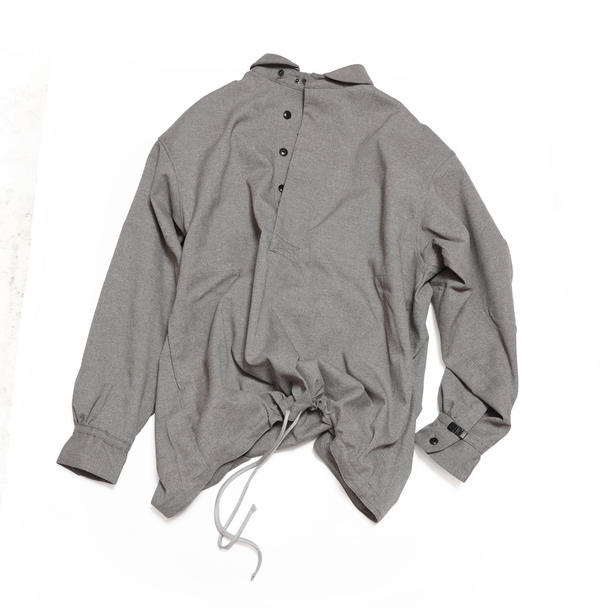 Tech Wool Pullover Shirts ※Made In JAPAN – Gray | NORBIT