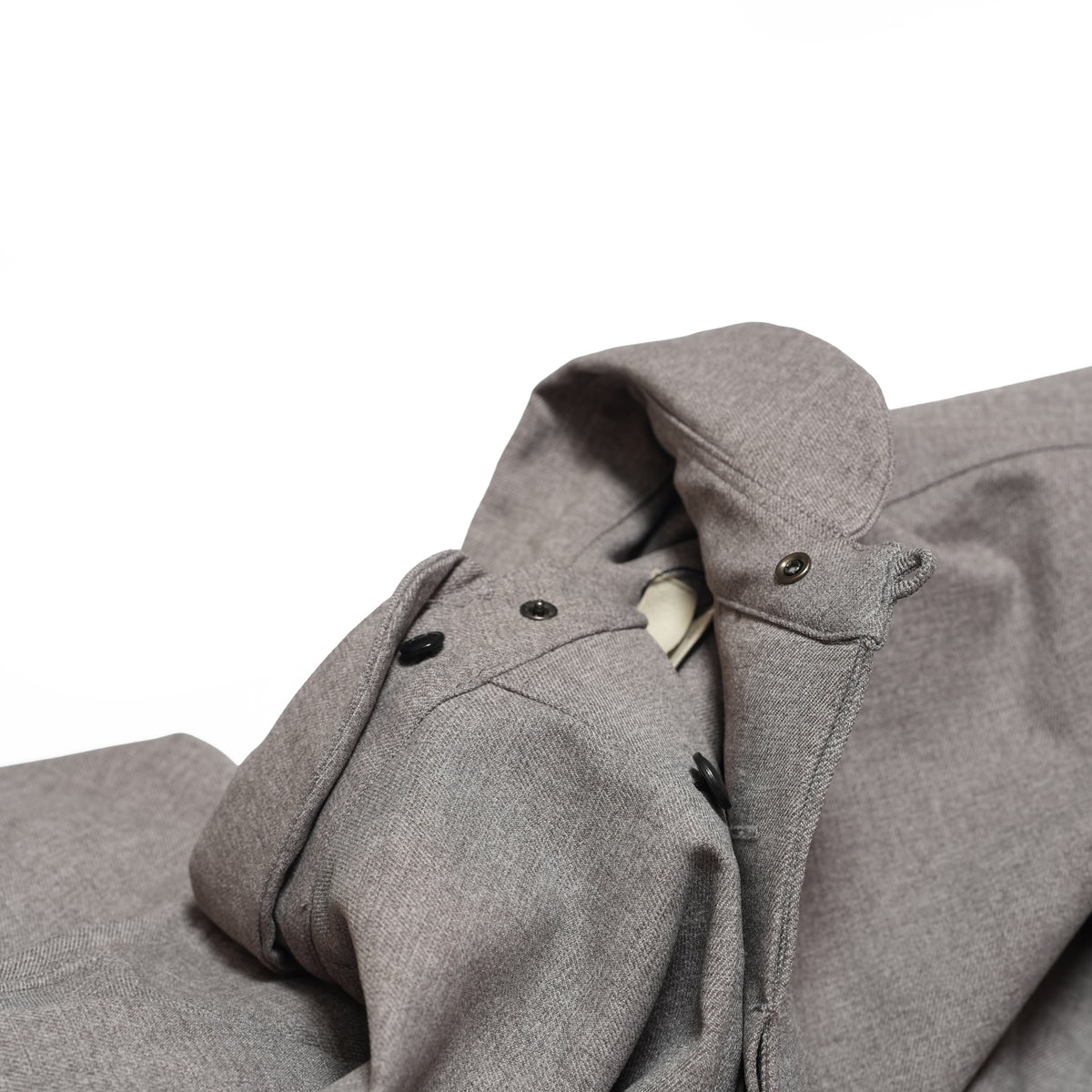 Tech Wool Pullover Shirts ※Made In JAPAN – Gray | NORBIT