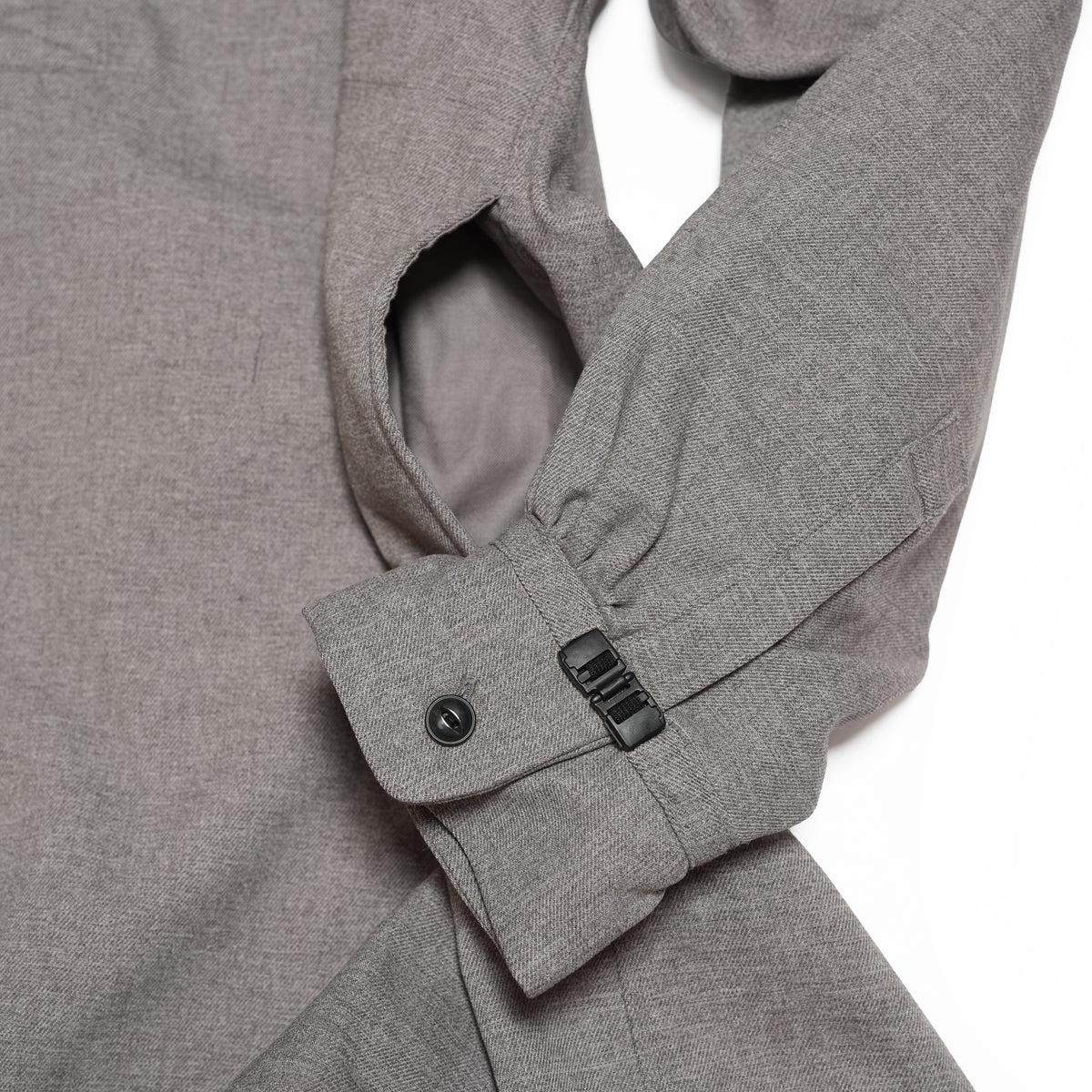 Tech Wool Pullover Shirts ※Made In JAPAN – Gray | NORBIT