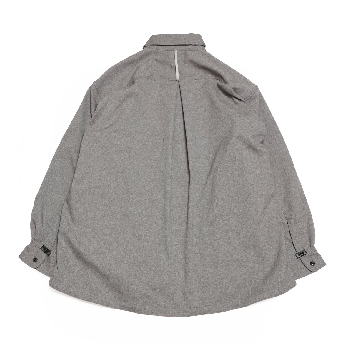 Tech Wool Pullover Shirts ※Made In JAPAN – Gray | NORBIT