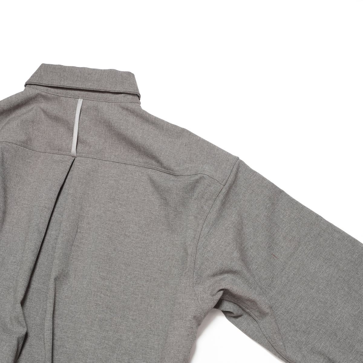 Tech Wool Pullover Shirts ※Made In JAPAN – Gray | NORBIT