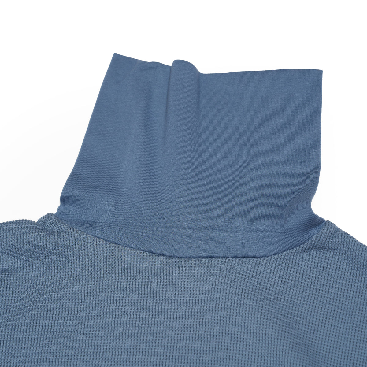 Turtleneck Knit ※Made In JAPAN – Blue | NORBIT