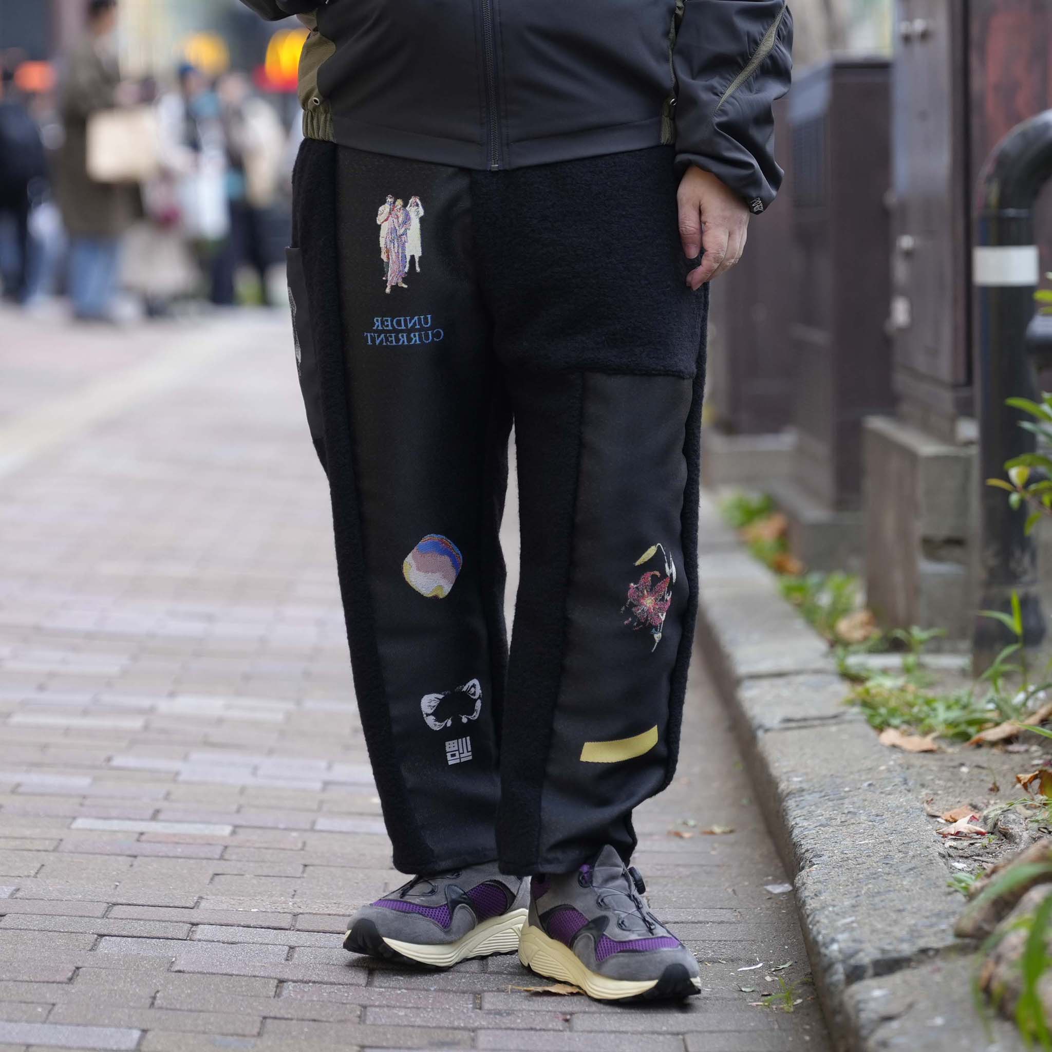 FLAGMENTS MIX DAYOFF PANT | Color_Black | No_sf25aw-18_black【STOF_ストフ】