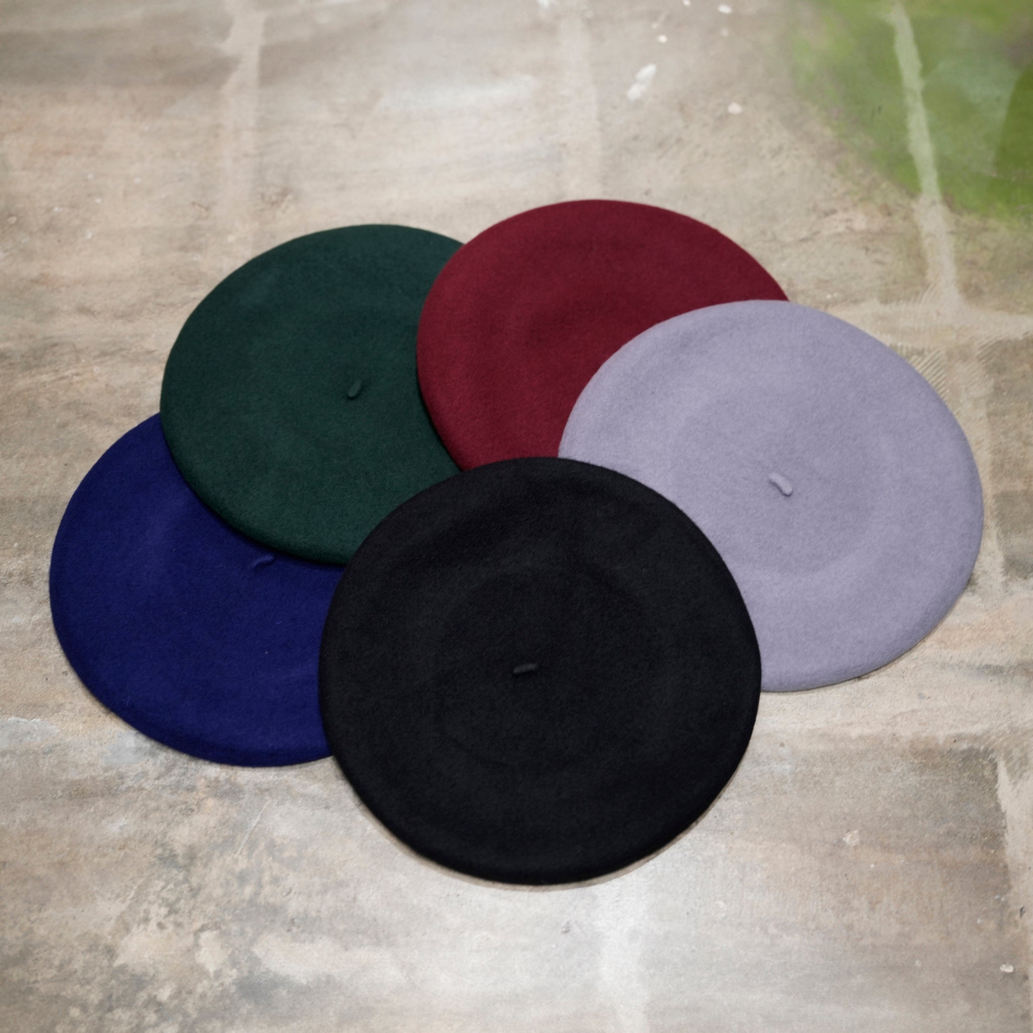 Big Basque Beret | Color:Black/GRAY/GREEN/NAVY/BURGUNDY【ORIGINAL JOHN_オリジナルジョン】