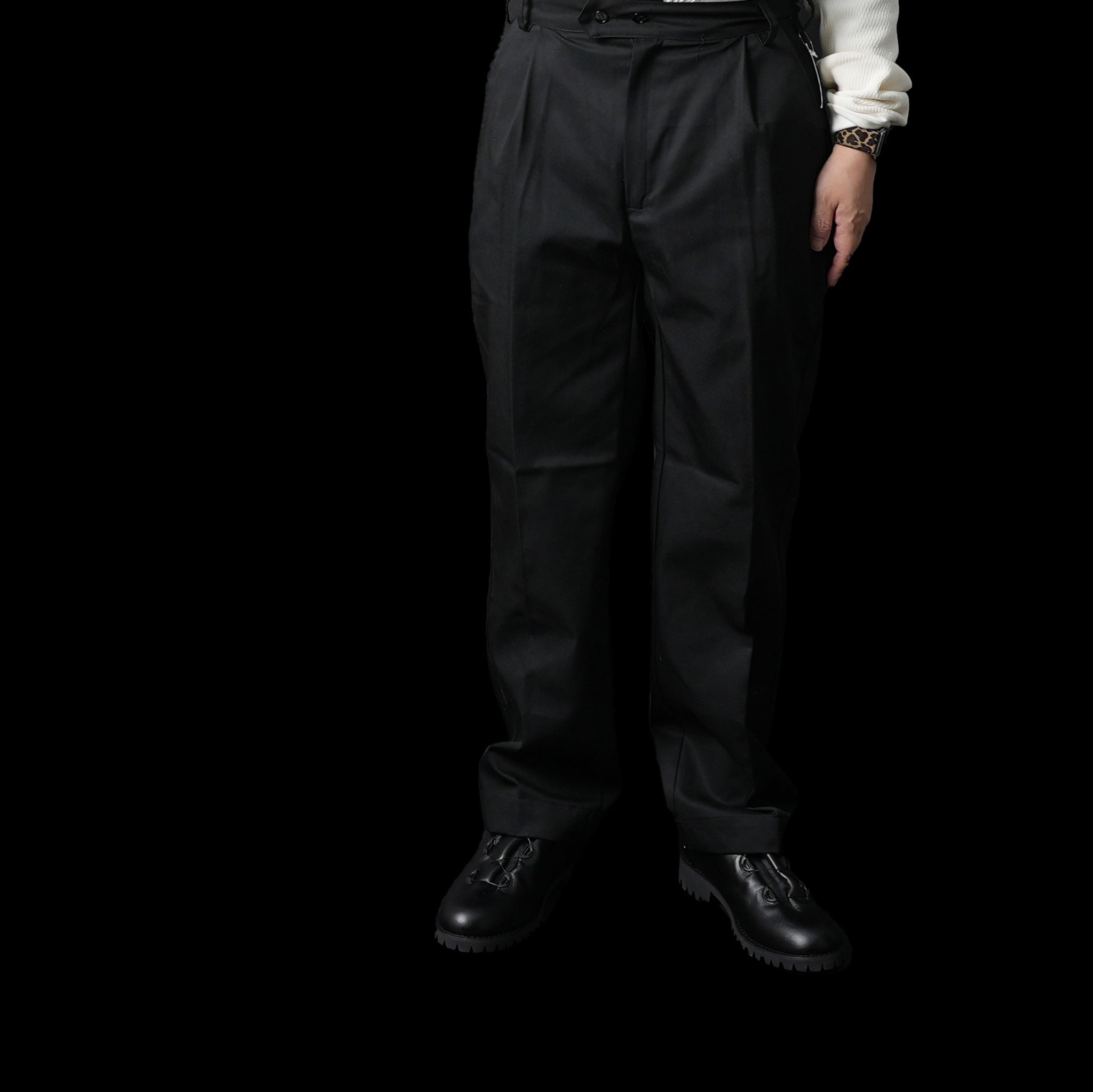 No:ve-2023aw03 | Name:PANTALONE LAVORO_Long | Color:Black【VECCHI_