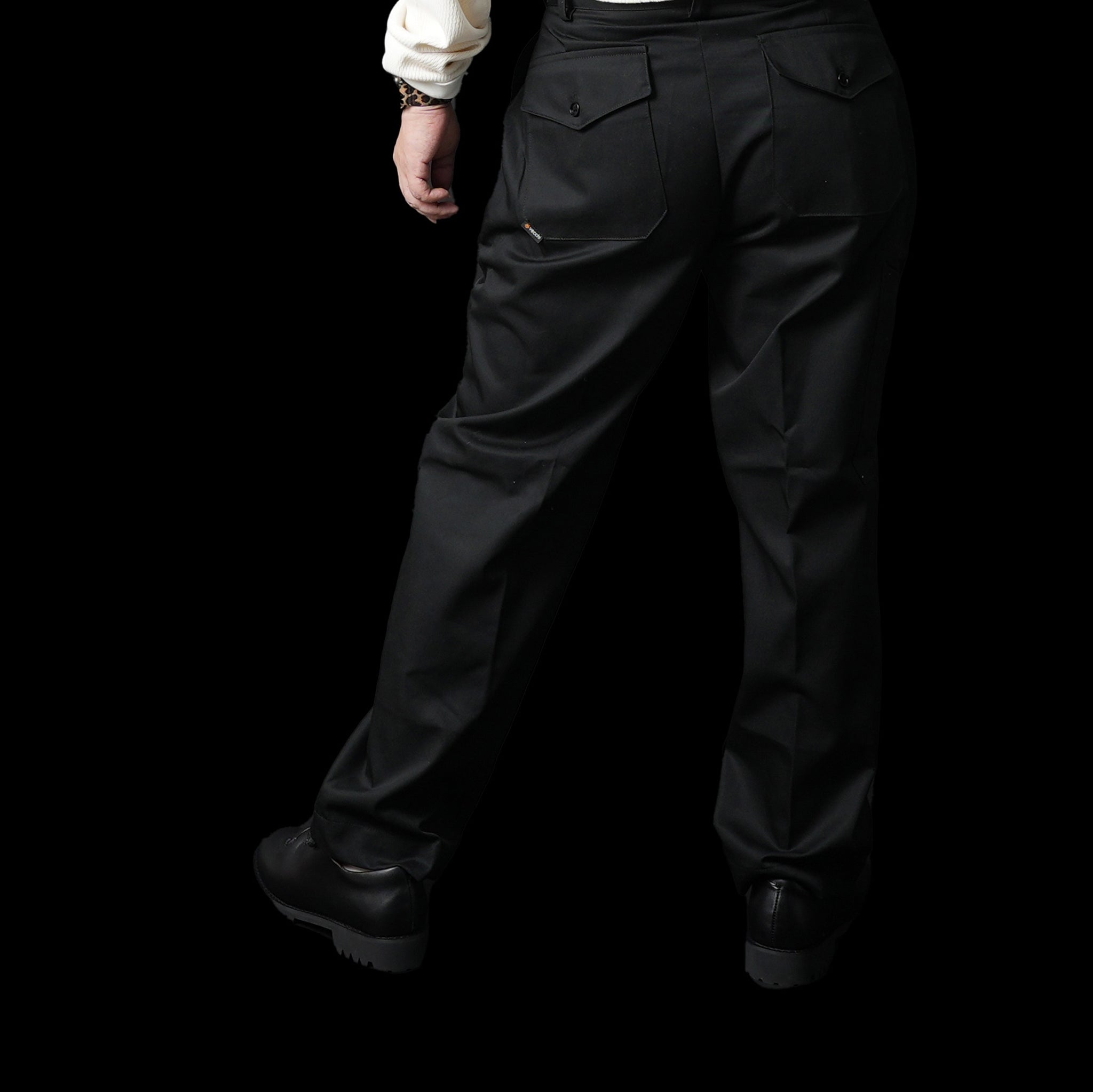 No:ve-2023aw03 | Name:PANTALONE LAVORO_Long | Color:Black【VECCHI_