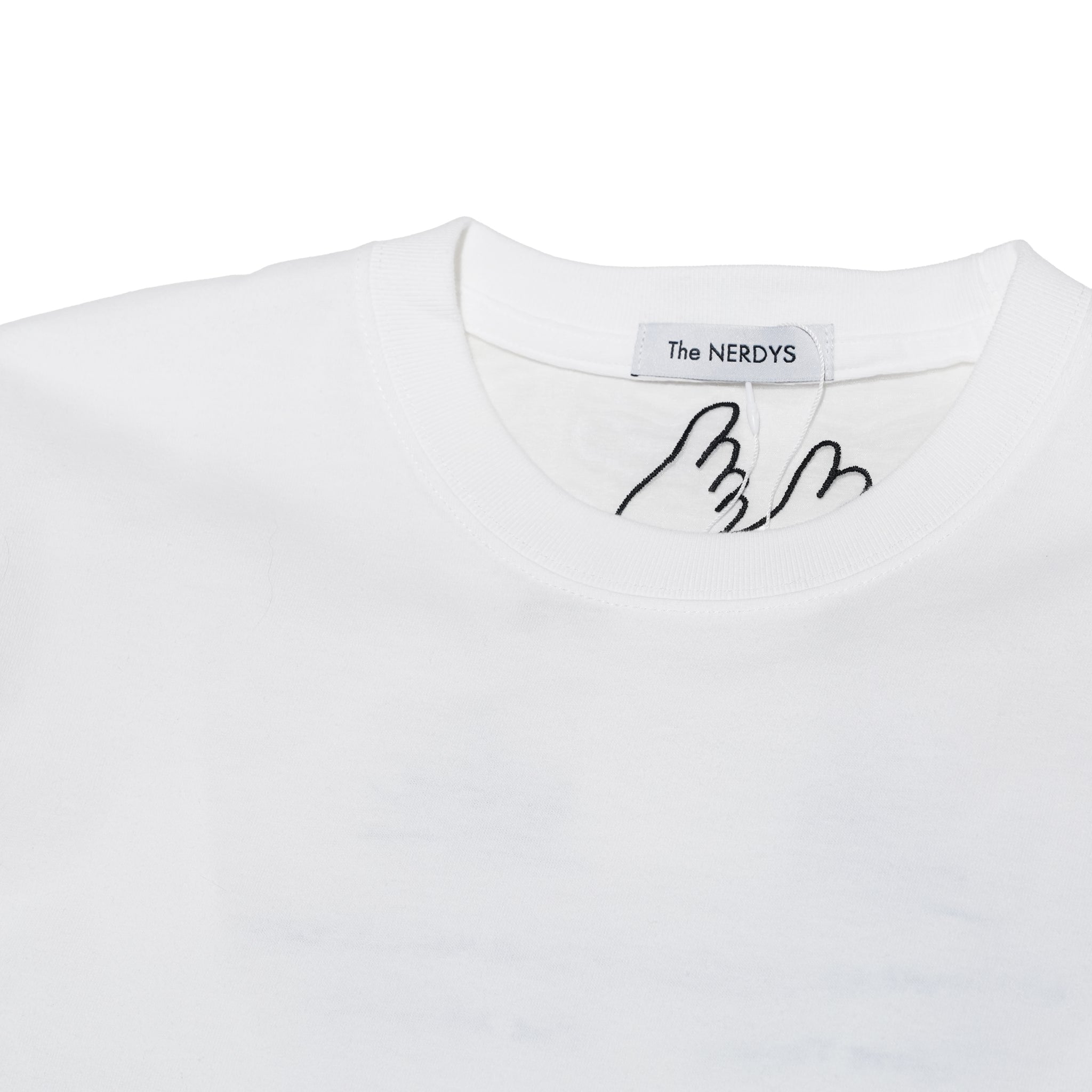 Brigitte Tanaka × The NERDYS PICASO back T-shirt – White | The NERDYS