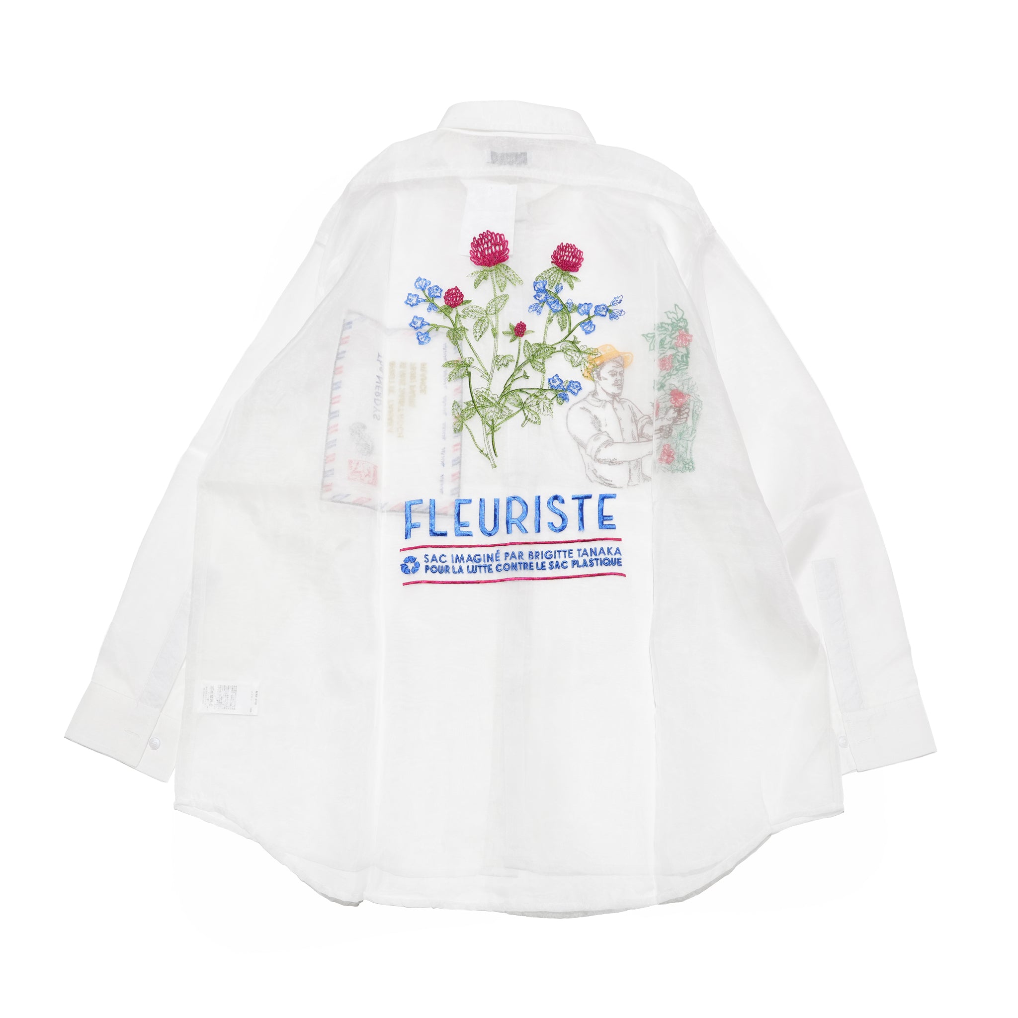 Brigitte Tanaka × The NERDYS FLEURISTE Shirt – White | The NERDYS