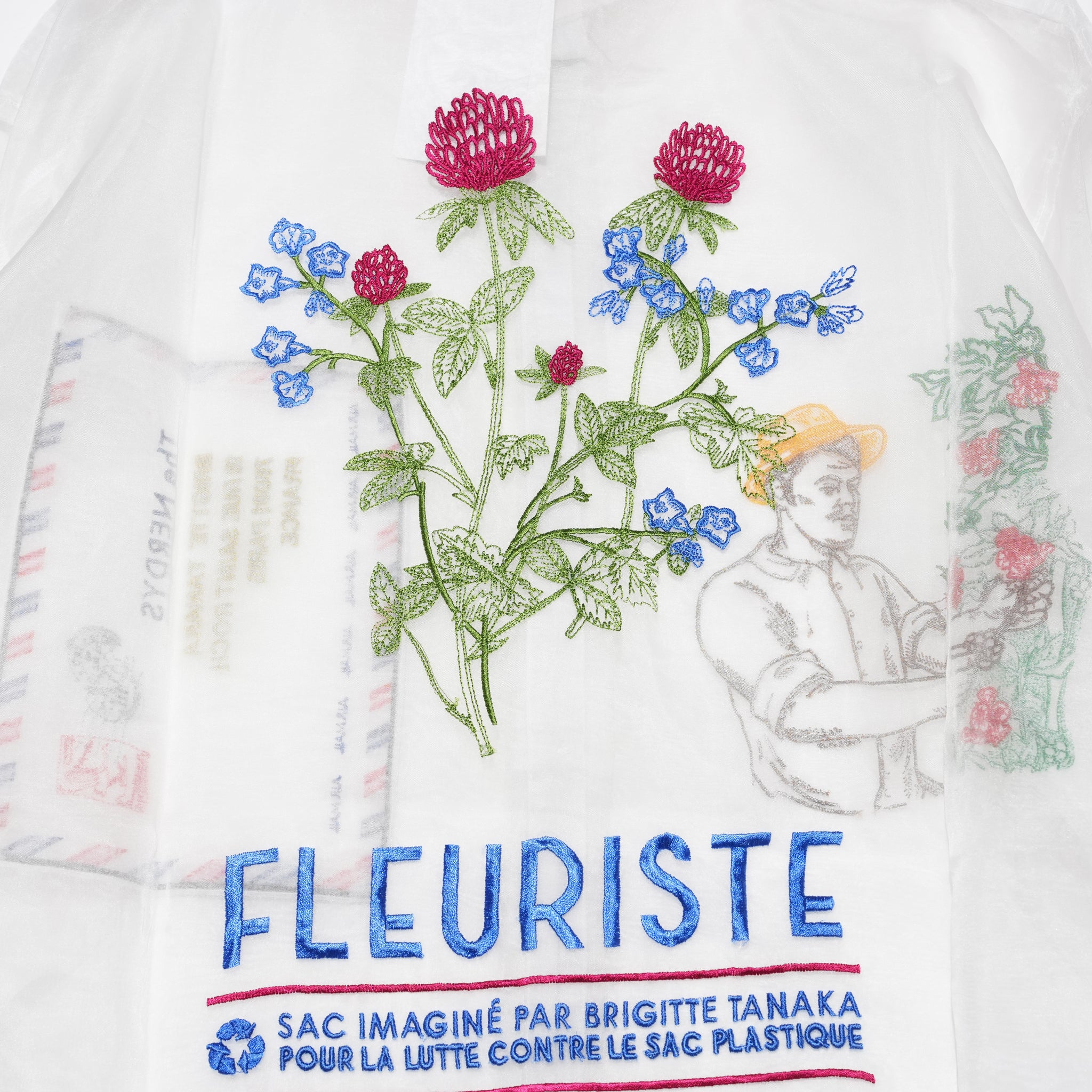 Brigitte Tanaka × The NERDYS FLEURISTE Shirt – White | The NERDYS