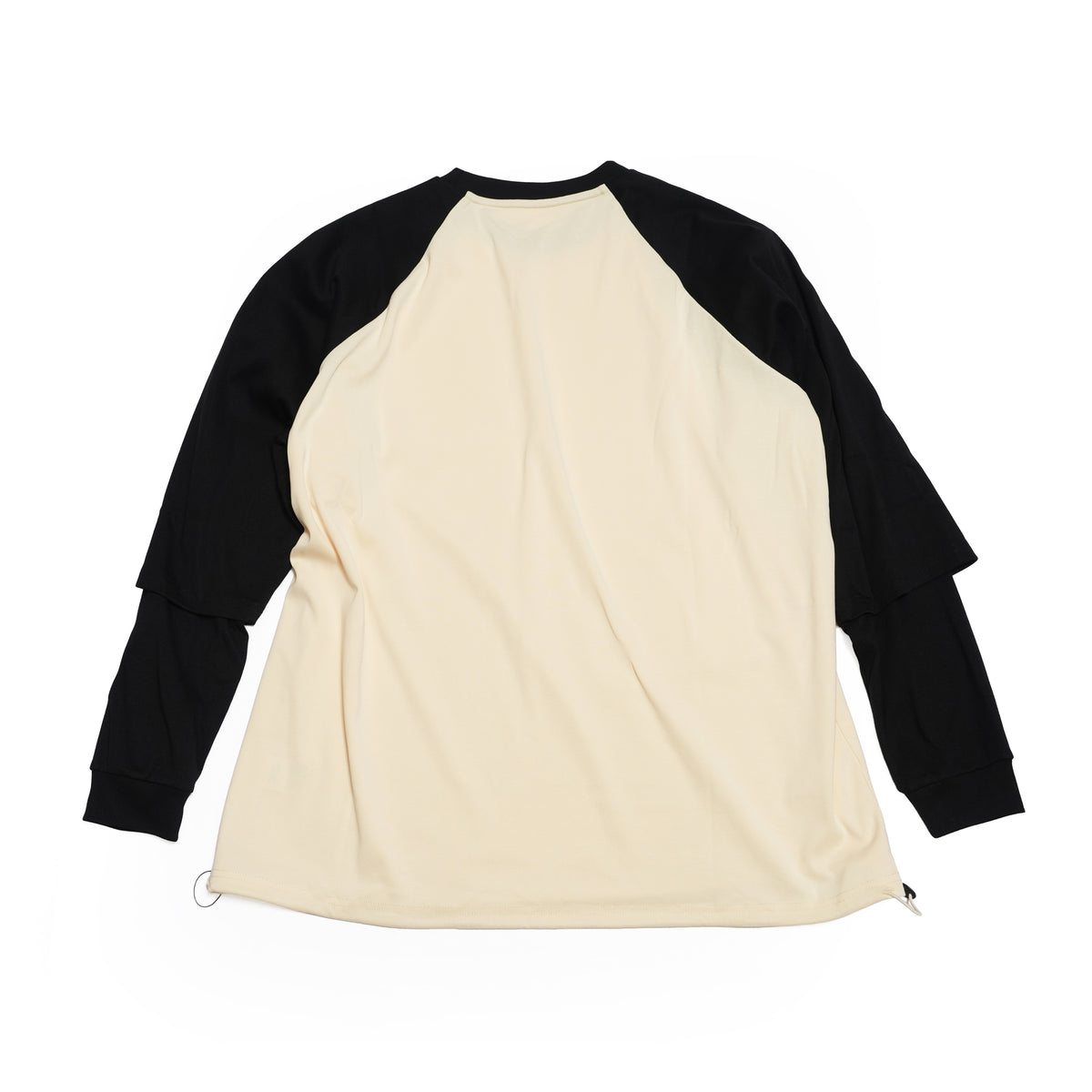 GMLR | Raglan Layered Long-Sleeve T-Shirt – Black | GAMELRA