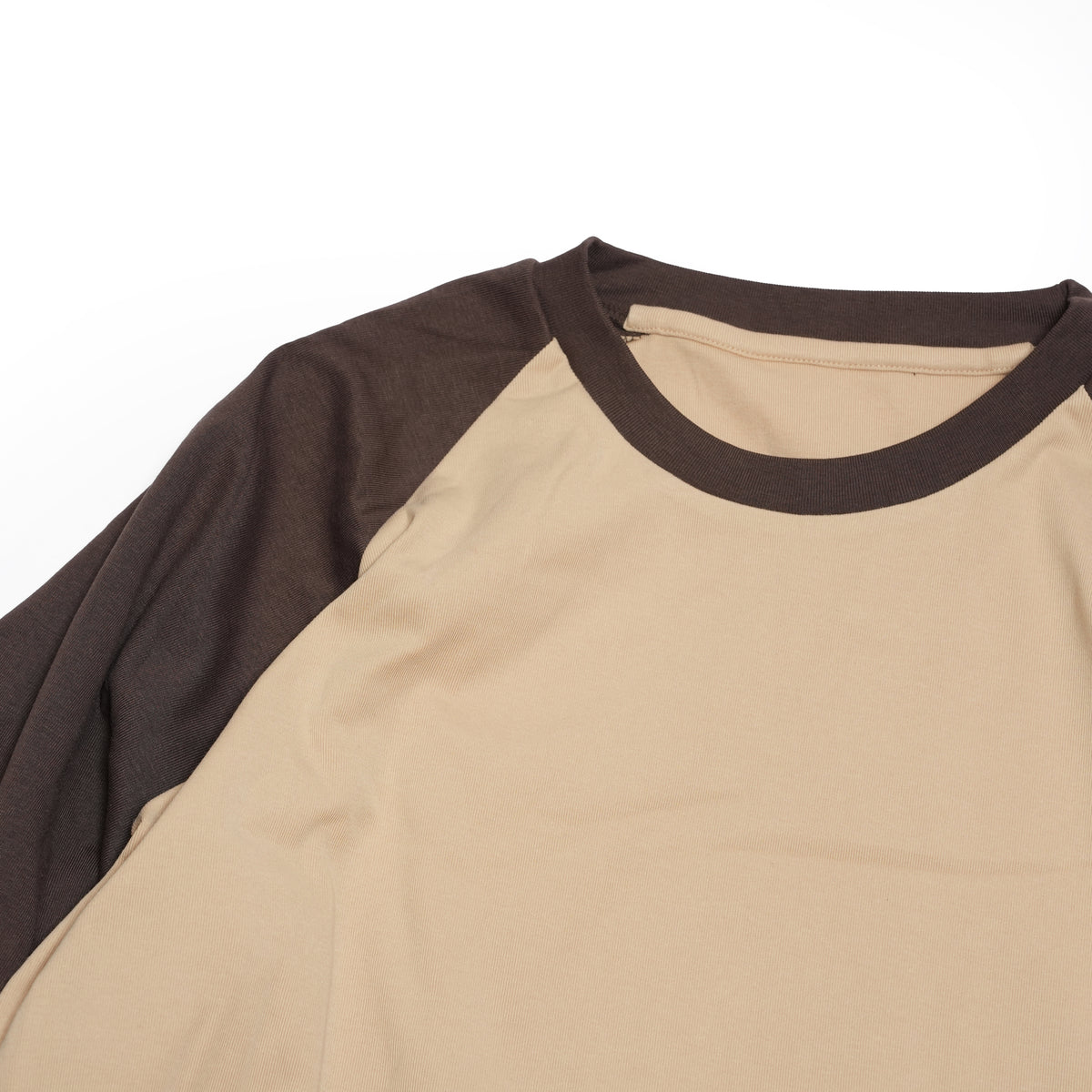 GMLR | Raglan Layered Long-Sleeve T-Shirt – Brown | GAMELRA