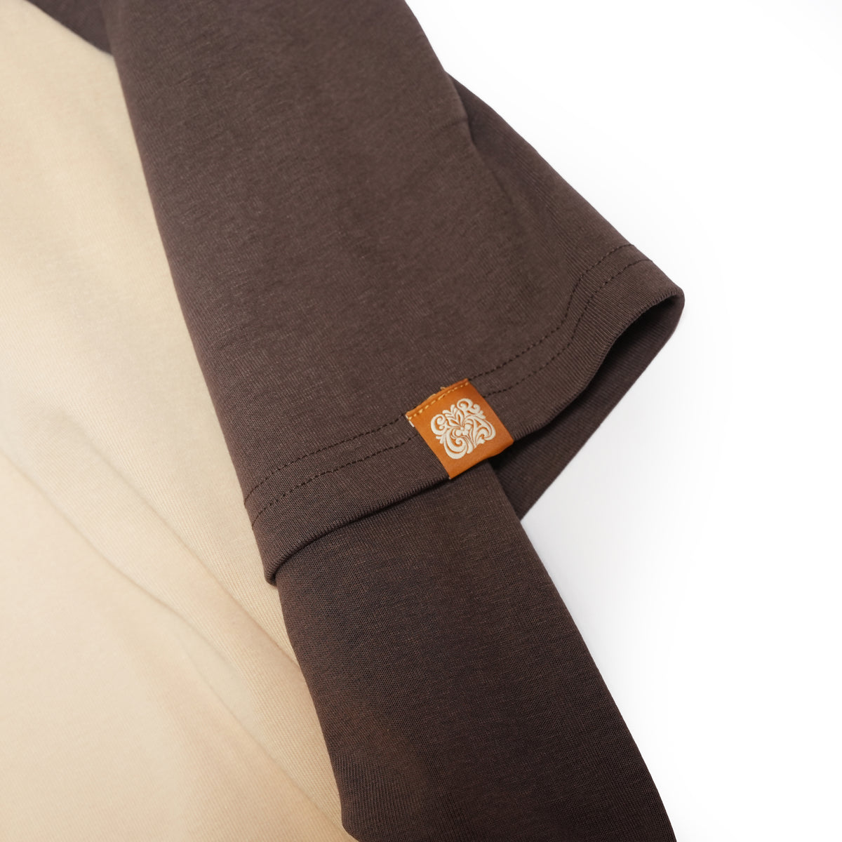 GMLR | Raglan Layered Long-Sleeve T-Shirt – Brown | GAMELRA