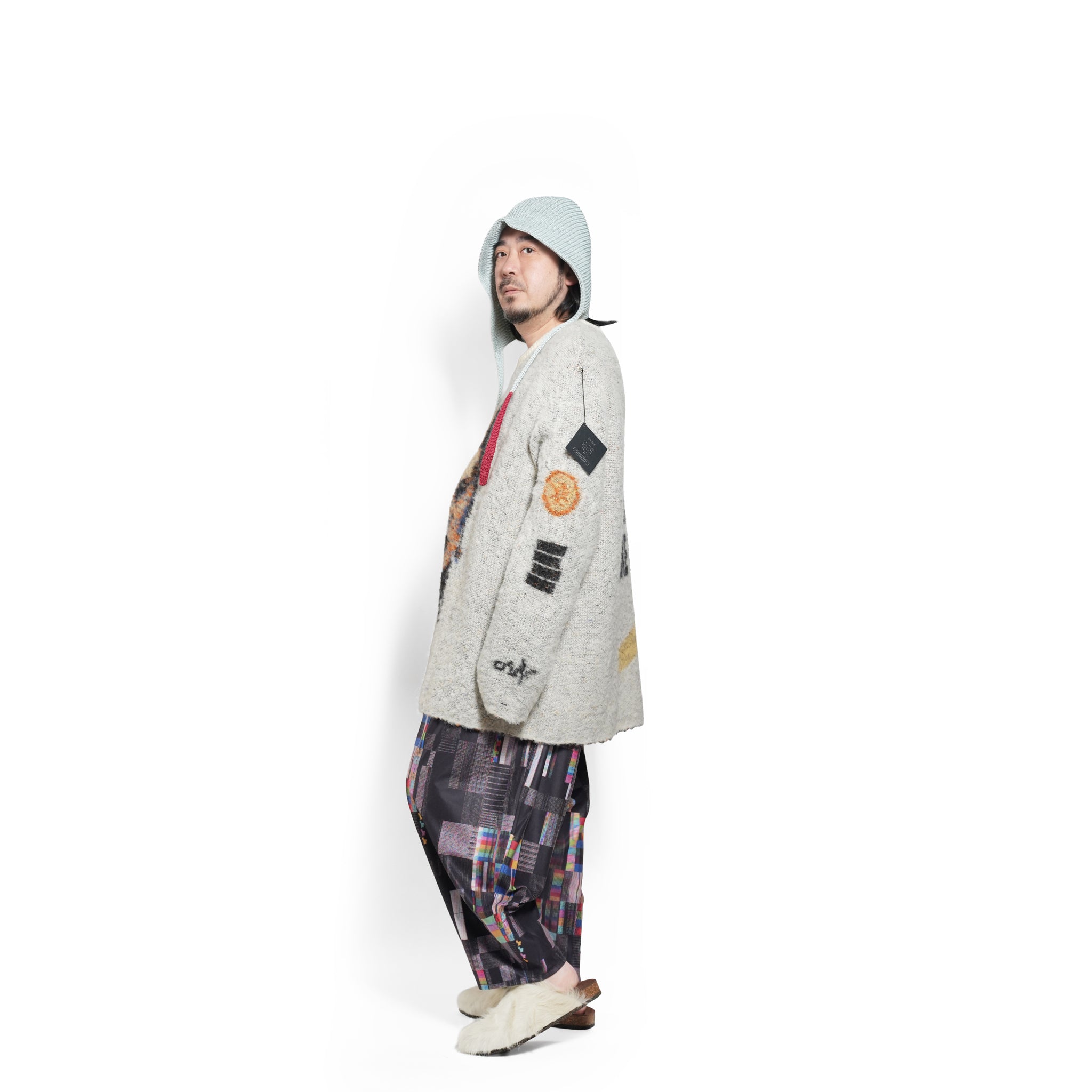 Glitchcheck Wide Pants – Black | STOF | 入荷予定アイテム
