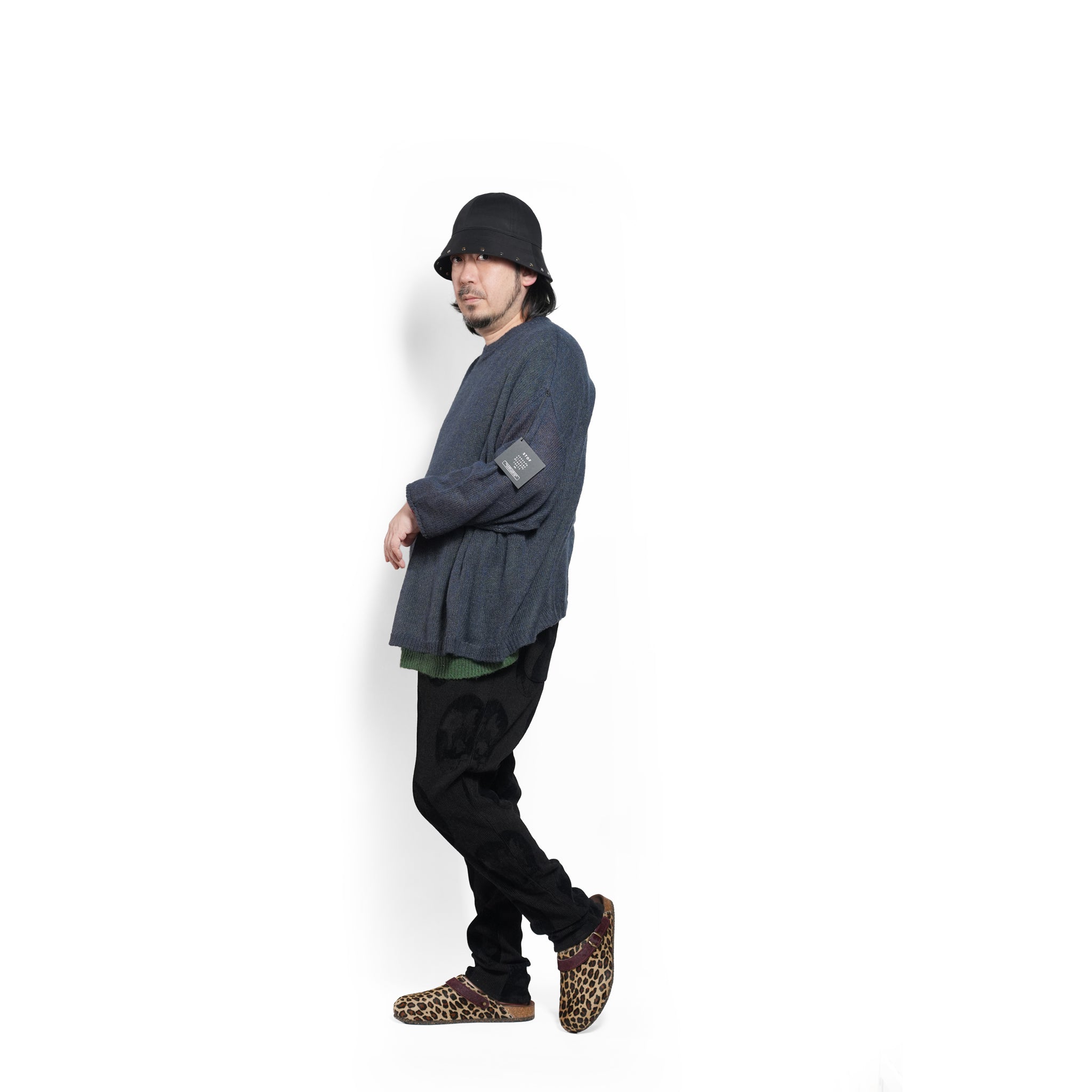 Mohair Layer Knit Pulover – Navy | STOF | 入荷予定アイテム