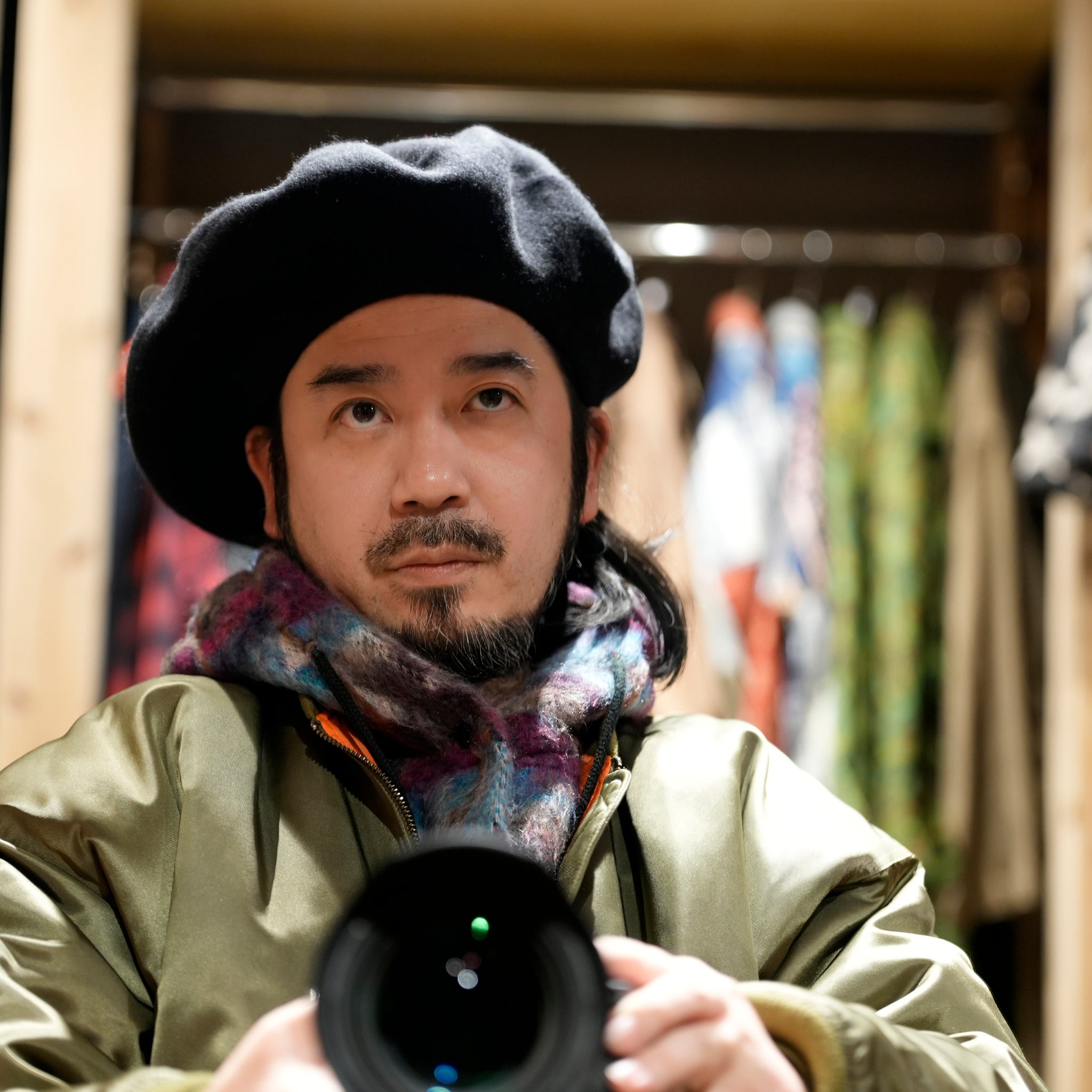 Big Basque Beret | Color:Black/GRAY/GREEN/NAVY/BURGUNDY【ORIGINAL JOHN_オリジナルジョン】