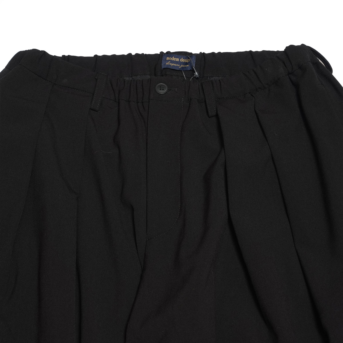 Wide Slacks – Black | MODEM DESIGN