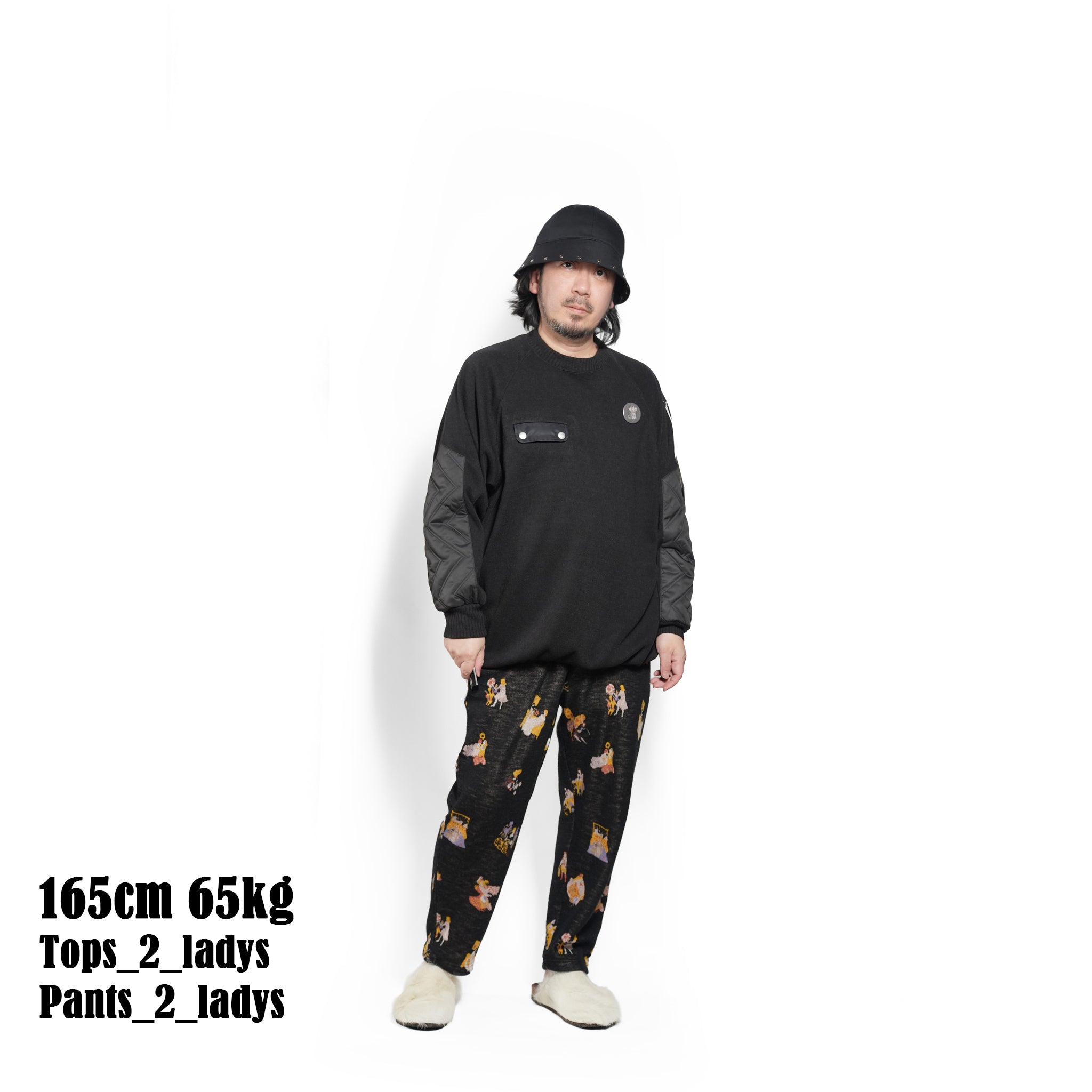 Quilt Patch Pulover – Black | BEDSIDEDRAMA | 入荷予定アイテム
