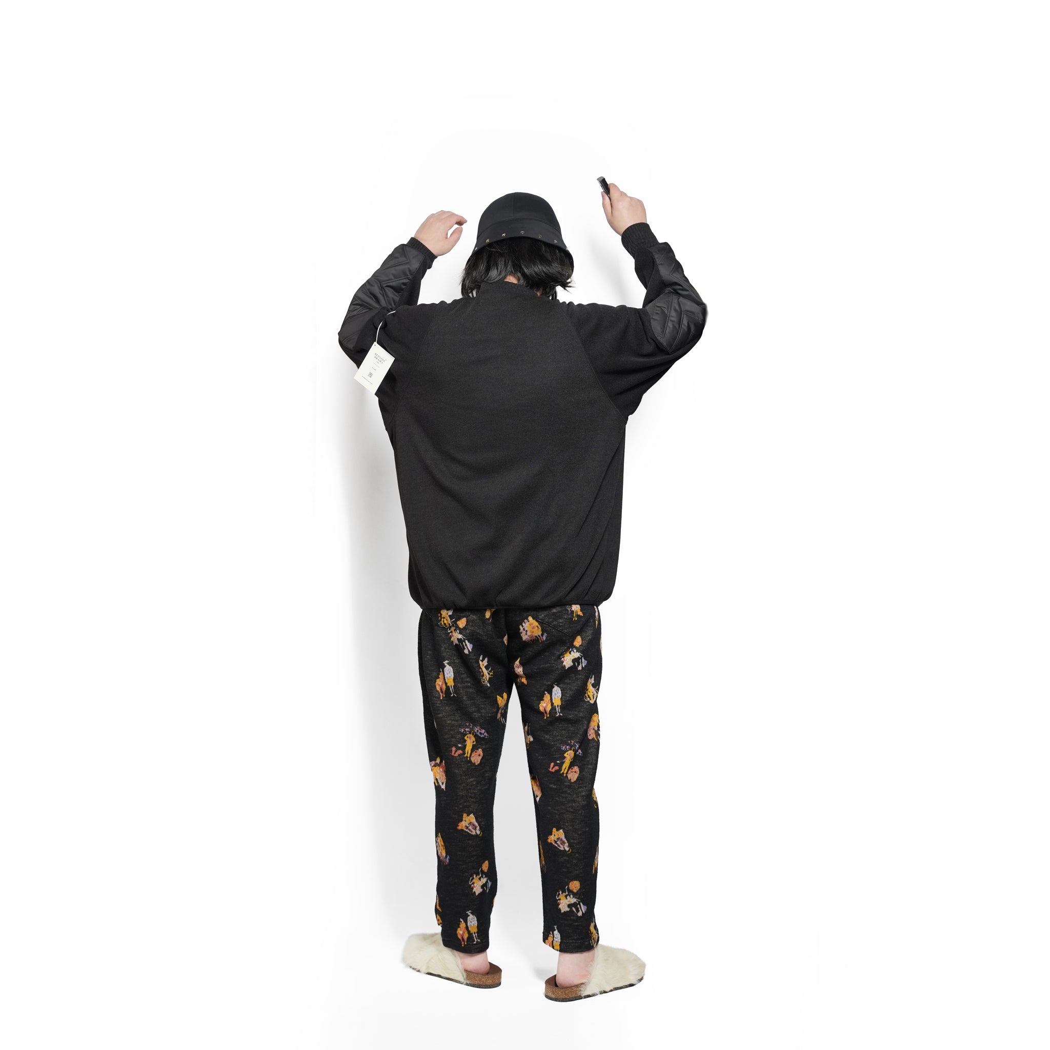 Quilt Patch Pulover – Black | BEDSIDEDRAMA | 入荷予定アイテム