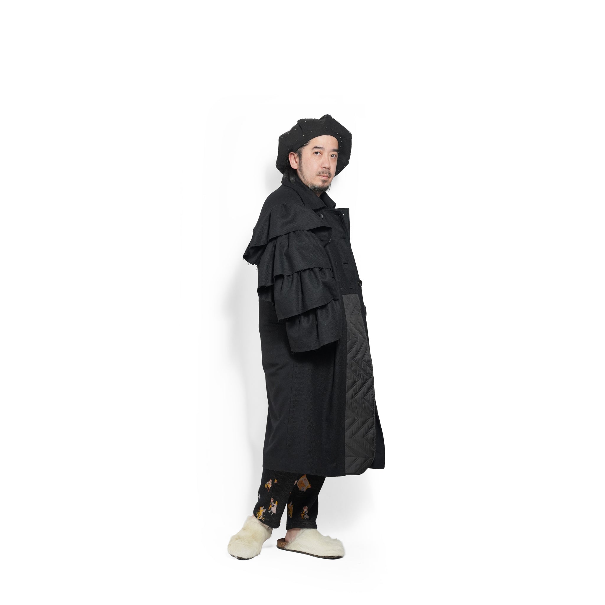Dreamin' Mix Wide Coat – Black | BEDSIDEDRAMA | 入荷予定アイテム