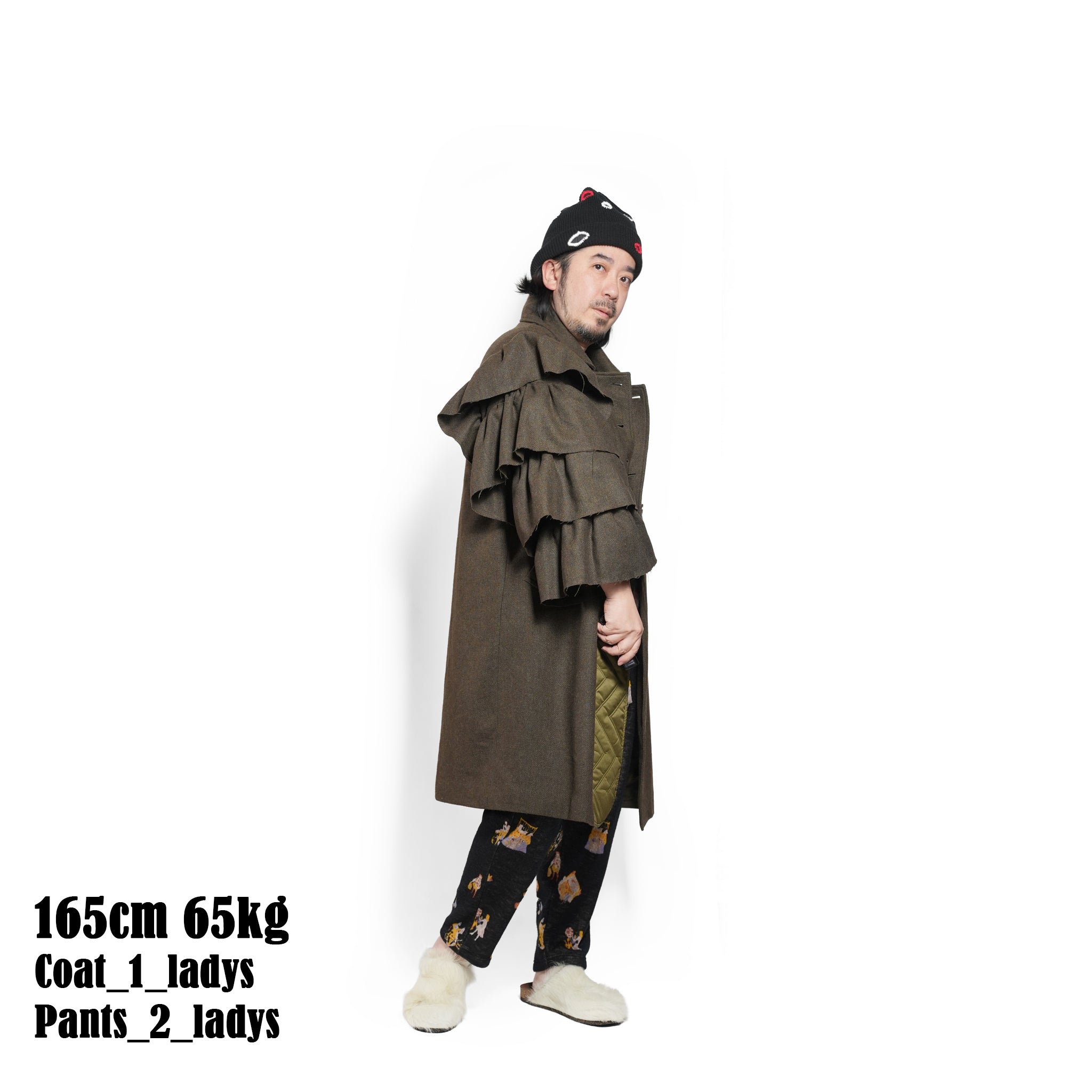 Dreamin' Mix Wide Coat – Khaki | BEDSIDEDRAMA | 入荷予定アイテム