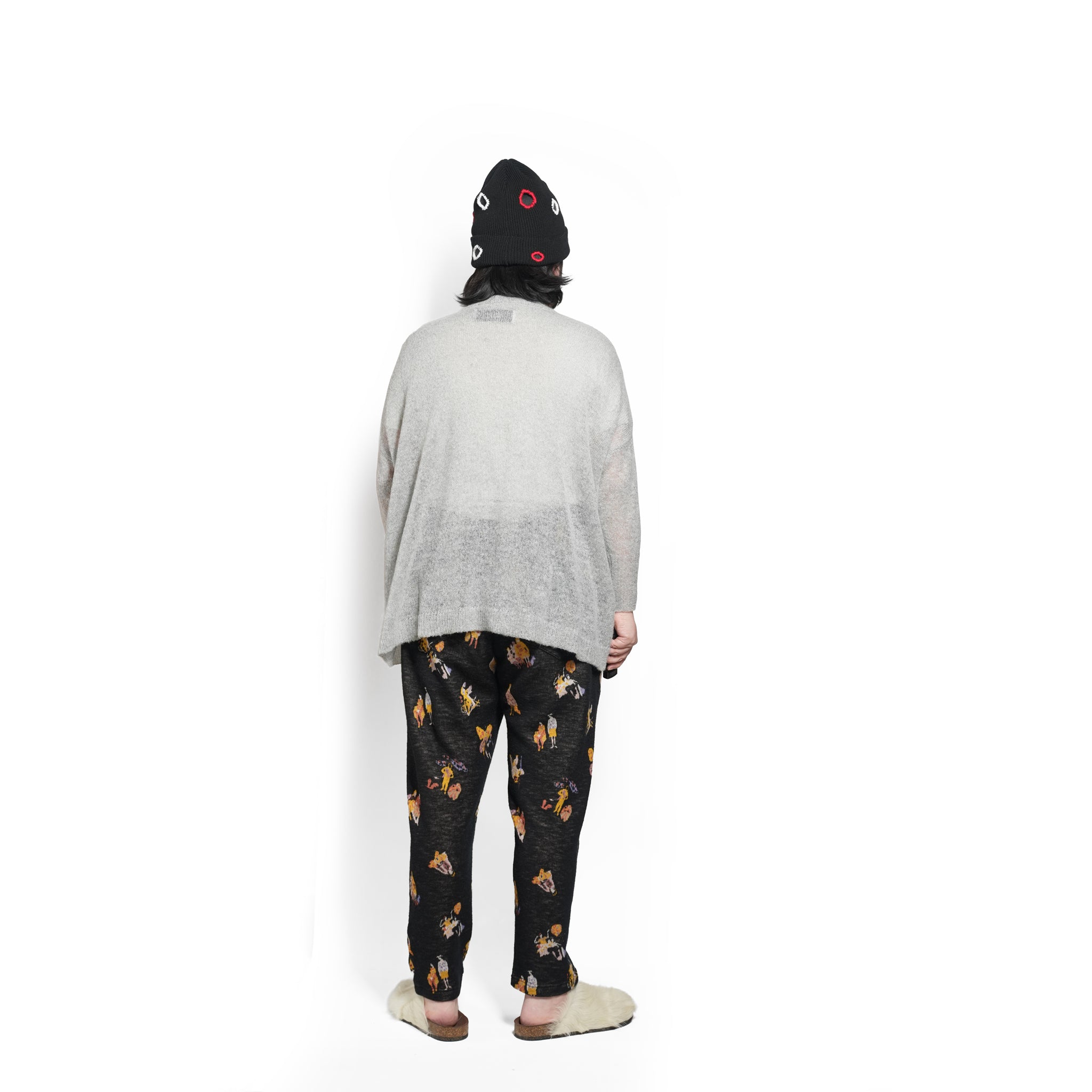 Pink Rabbit Wide Knit Sweater – Grey | BEDSIDEDRAMA | 入荷予定アイテム
