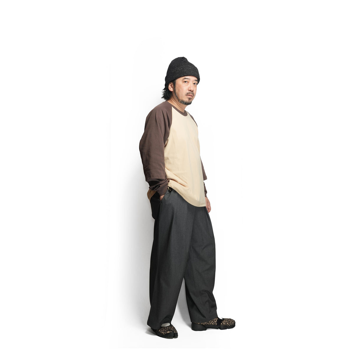Wide Slacks – Gray | MODEM DESIGN