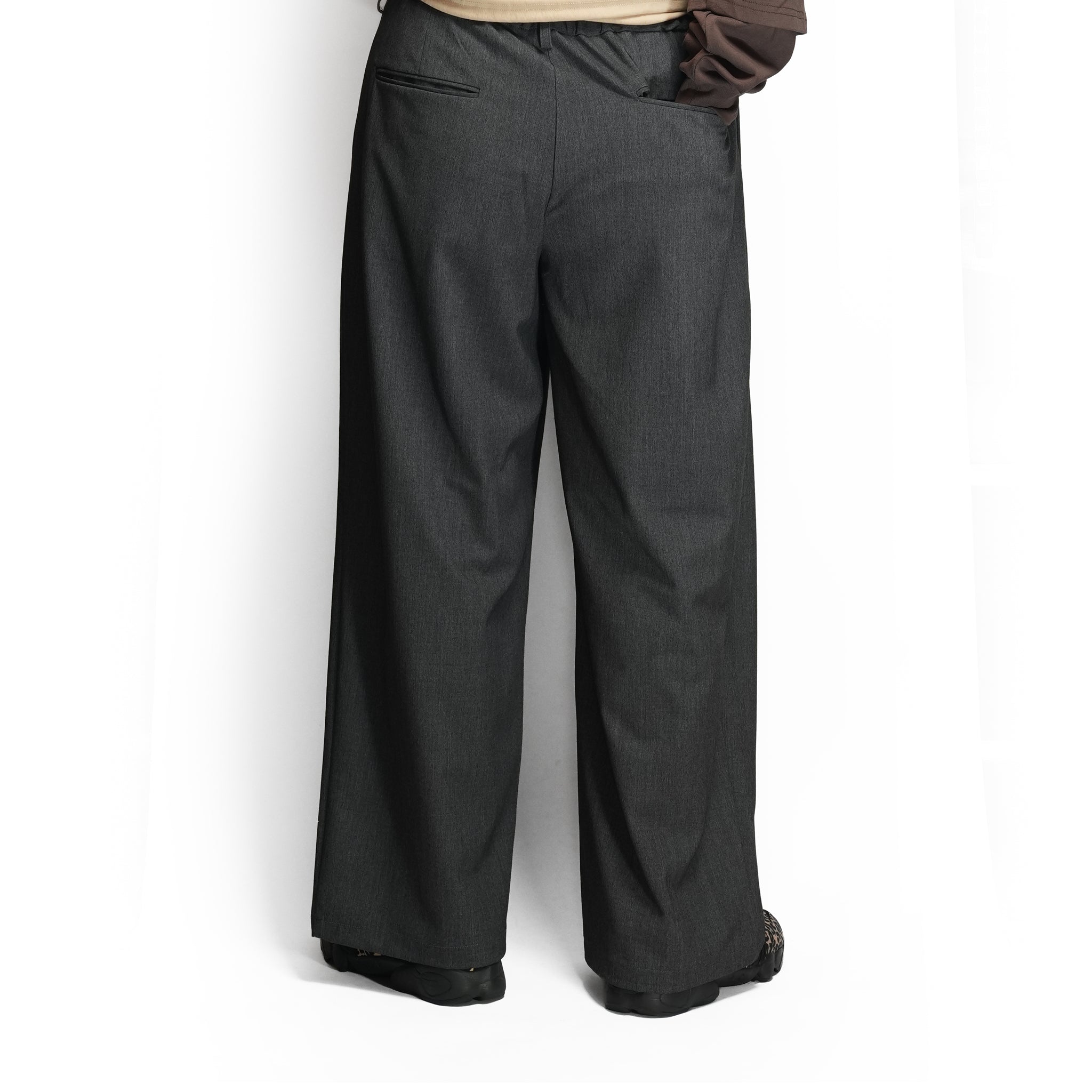 Wide Slacks – Gray | MODEM DESIGN