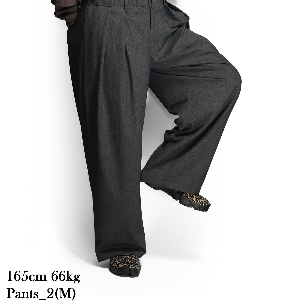 Wide Slacks – Gray | MODEM DESIGN