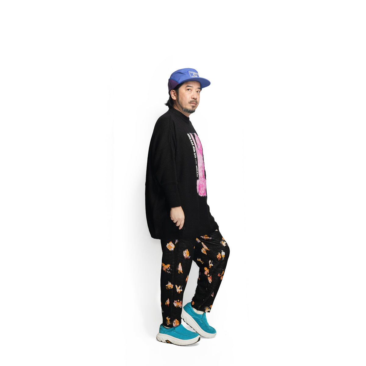 Pink Rabbit Wide Knit Sweater – Black | BEDSIDEDRAMA | 入荷予定アイテム