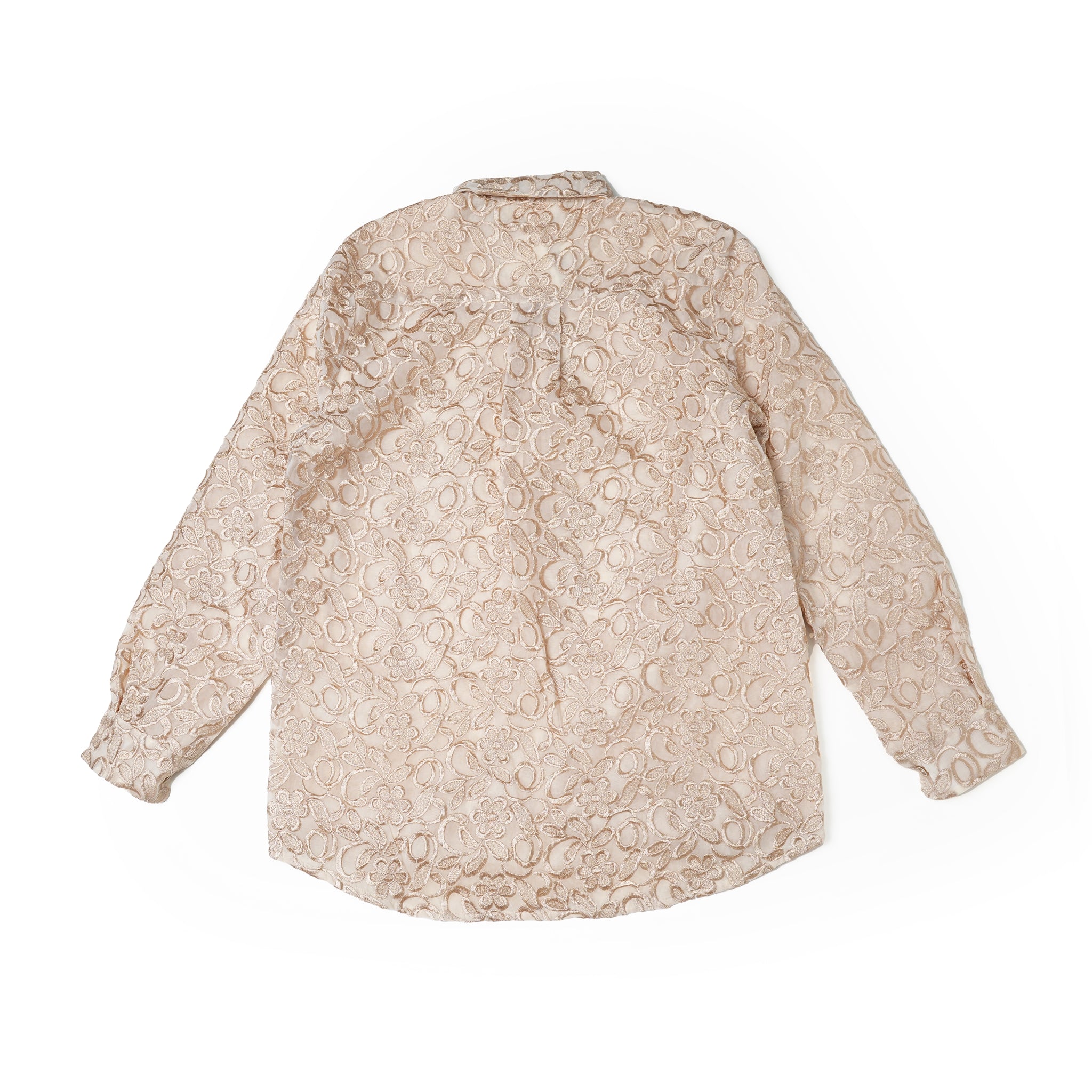 No:28SM02BLM059GLD | Name:Penny Lace Embroidery Shirt | Color:Gold