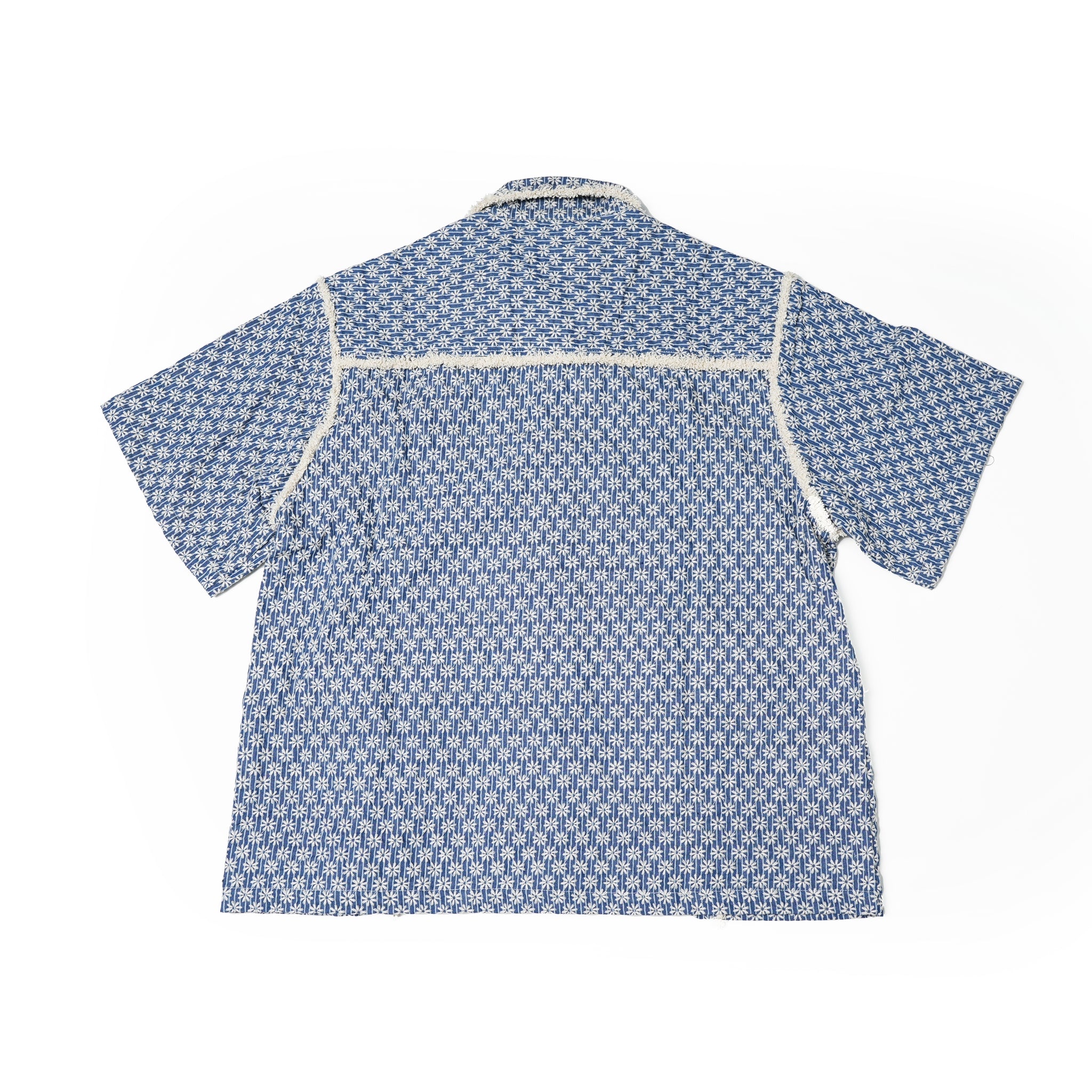 No:28SM02BLM056BLE | Name:Chessie Fray Boxy Shirt | Color:Blue【SISTER JANE_シスタージェーン】