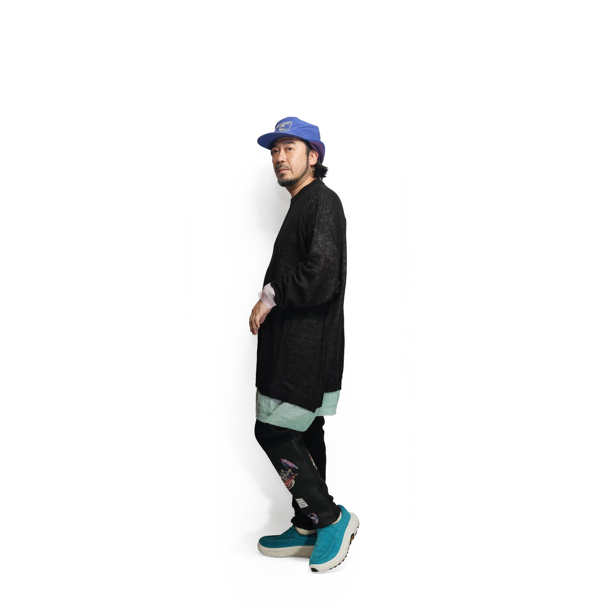 Mohair Layer Knit Pulover – Black | STOF