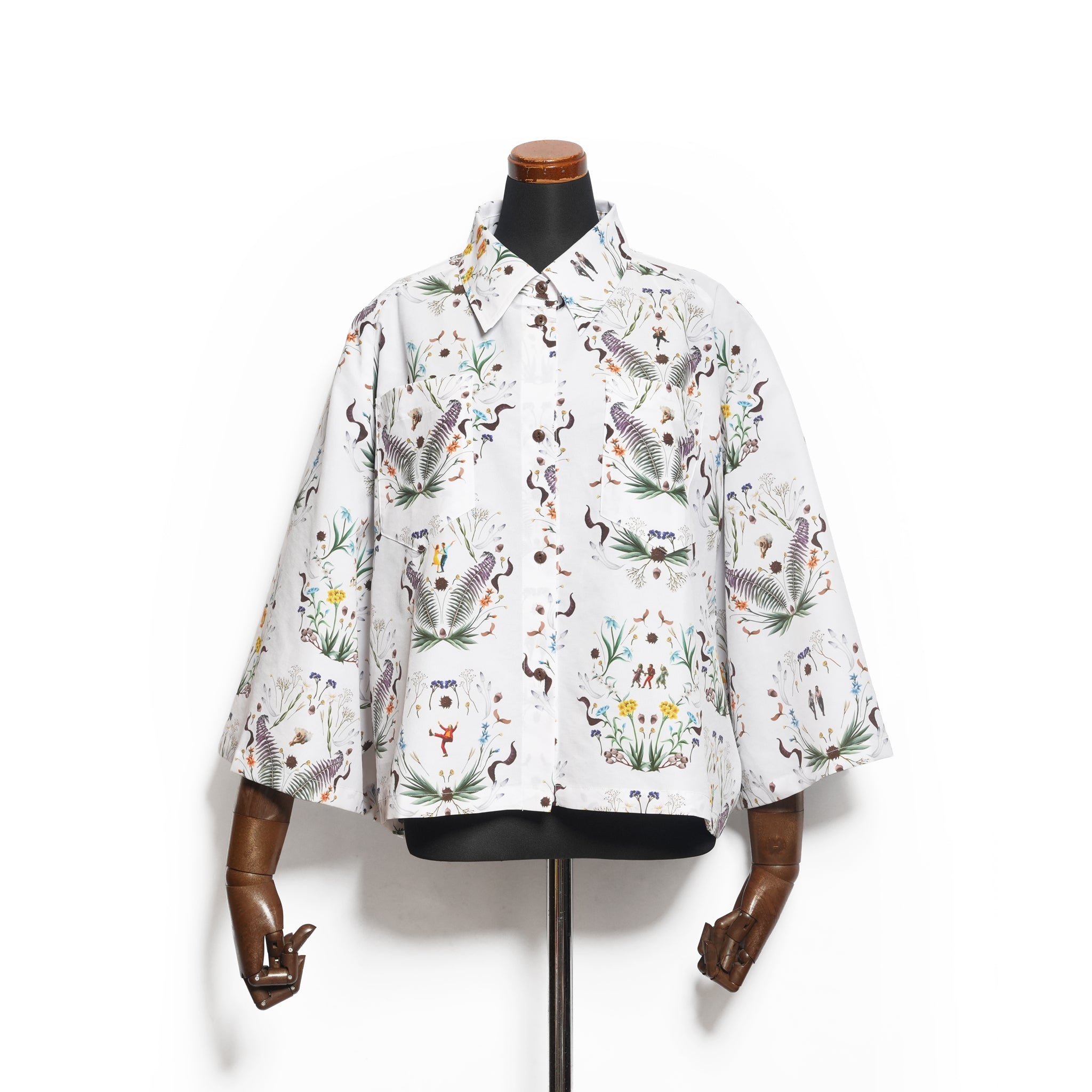Dance In The Garden Cape Shirt– Natural | BEDSIDEDRAMA