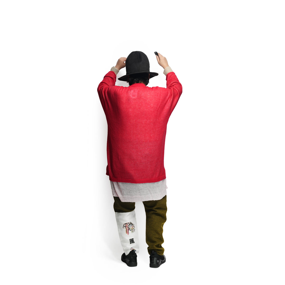 Mohair Layer Knit Pulover – Red | STOF