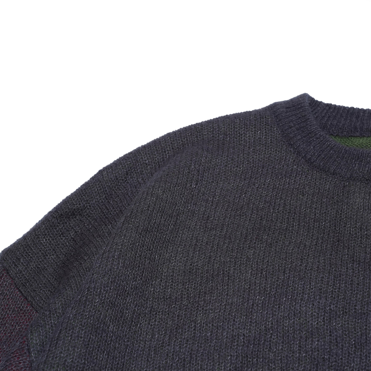 Mohair Layer Knit Pulover – Navy | STOF