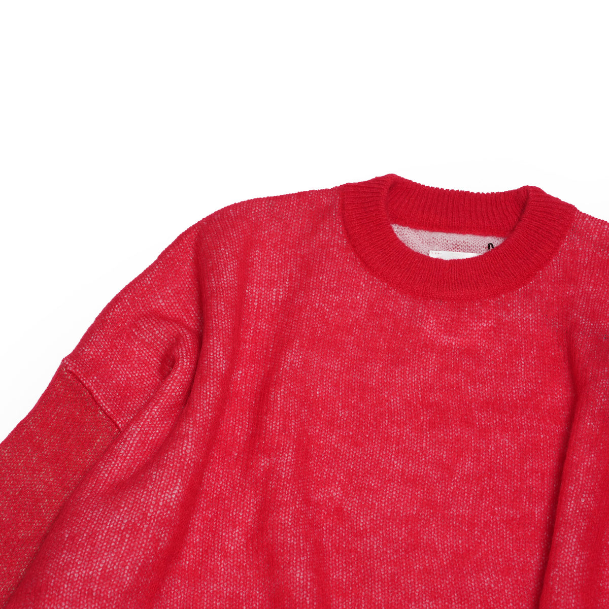 Mohair Layer Knit Pulover – Red | STOF
