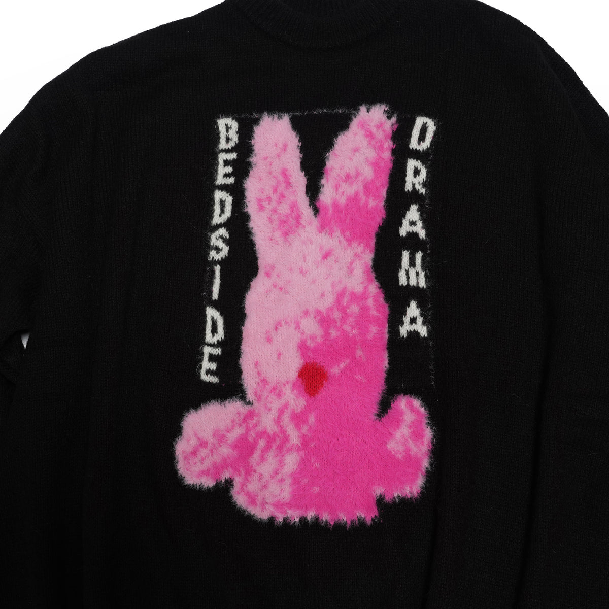 Pink Rabbit Wide Knit Sweater – Black | BEDSIDEDRAMA | 入荷予定アイテム