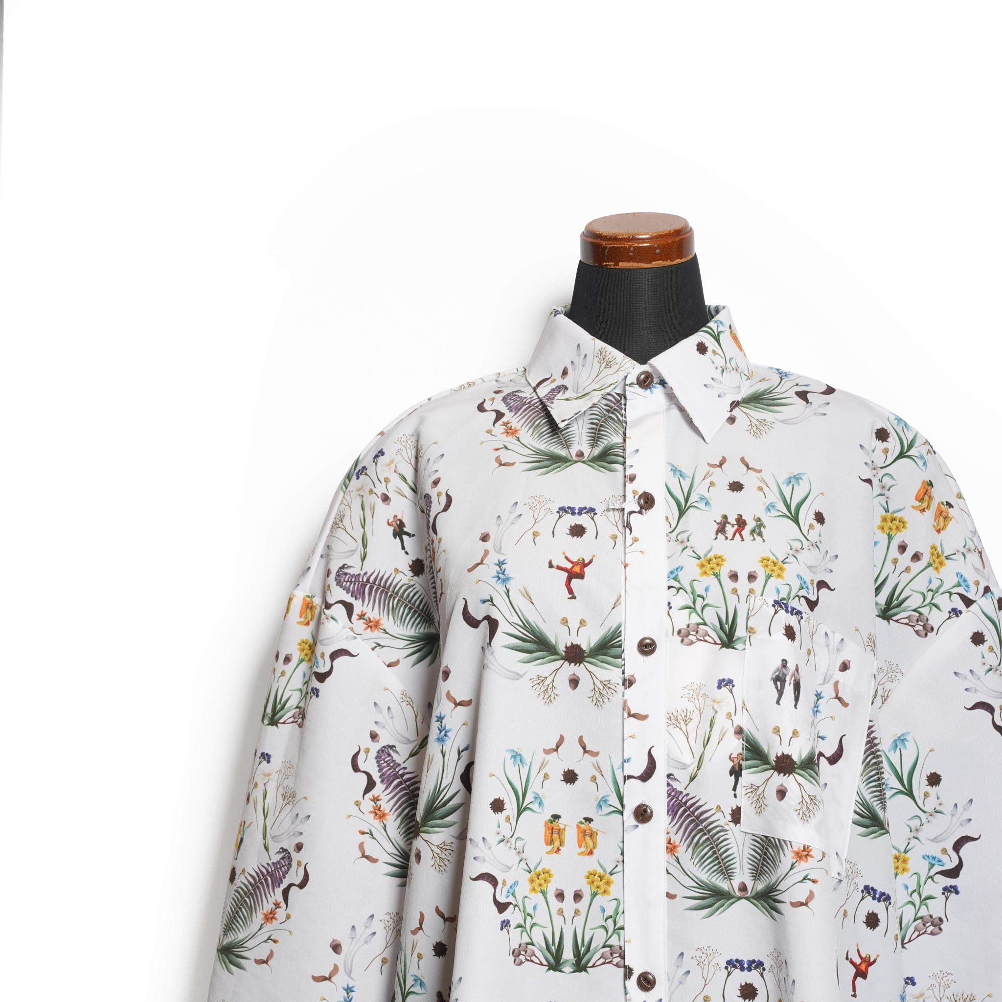 Dance In The Garden Maxi Shirt– Natural | BEDSIDEDRAMA