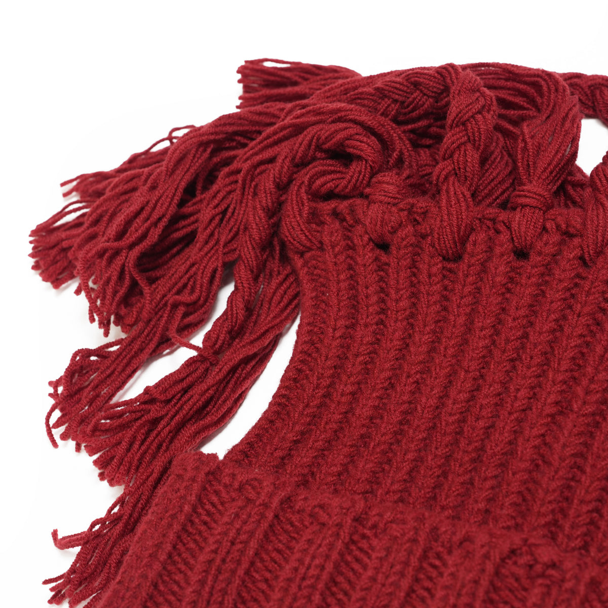 26-K403 –2Way Fringe Watch & Neck Warmer – D Red | HICOSAKA