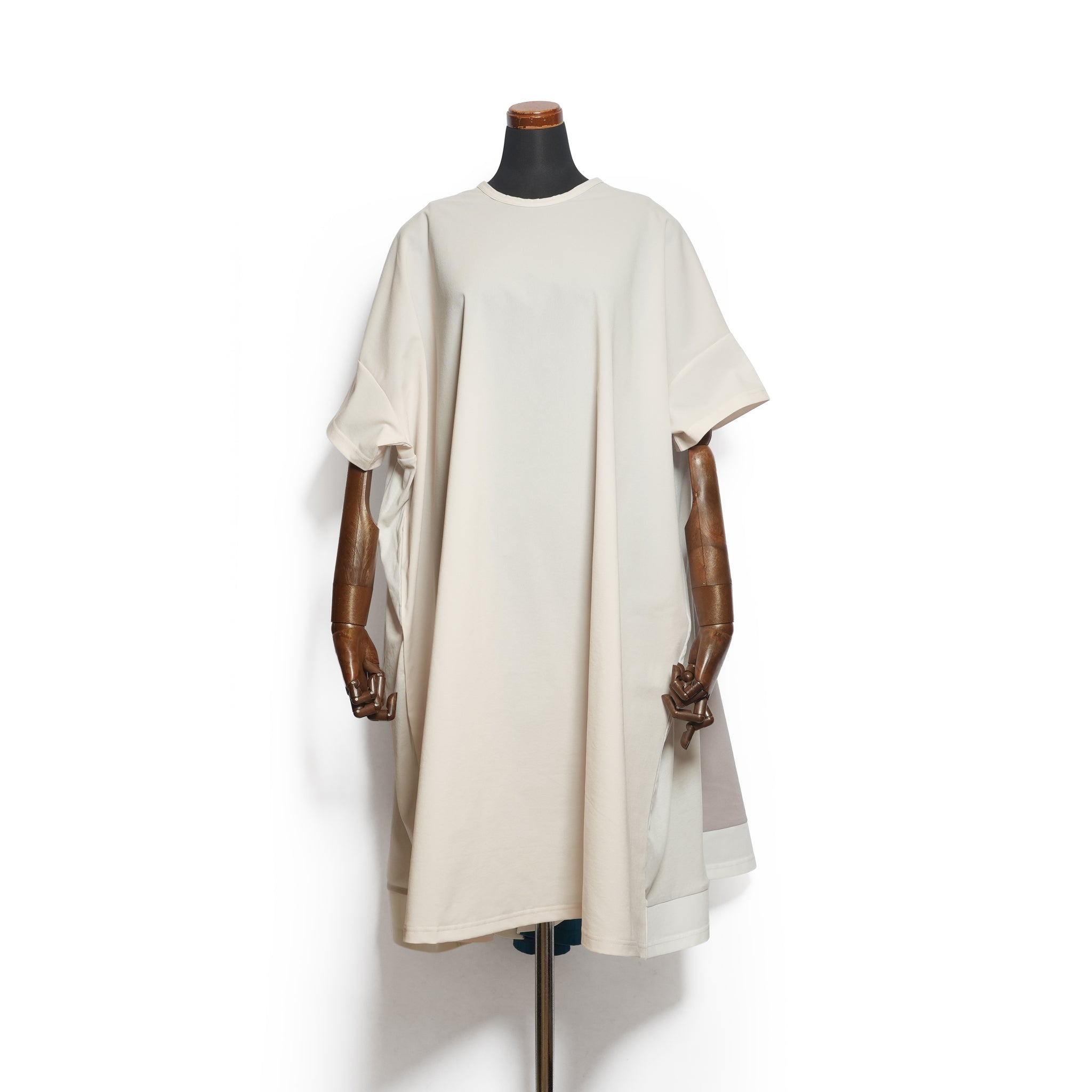 Draped Maxi Tee Dress– L Grey | BEDSIDEDRAMA