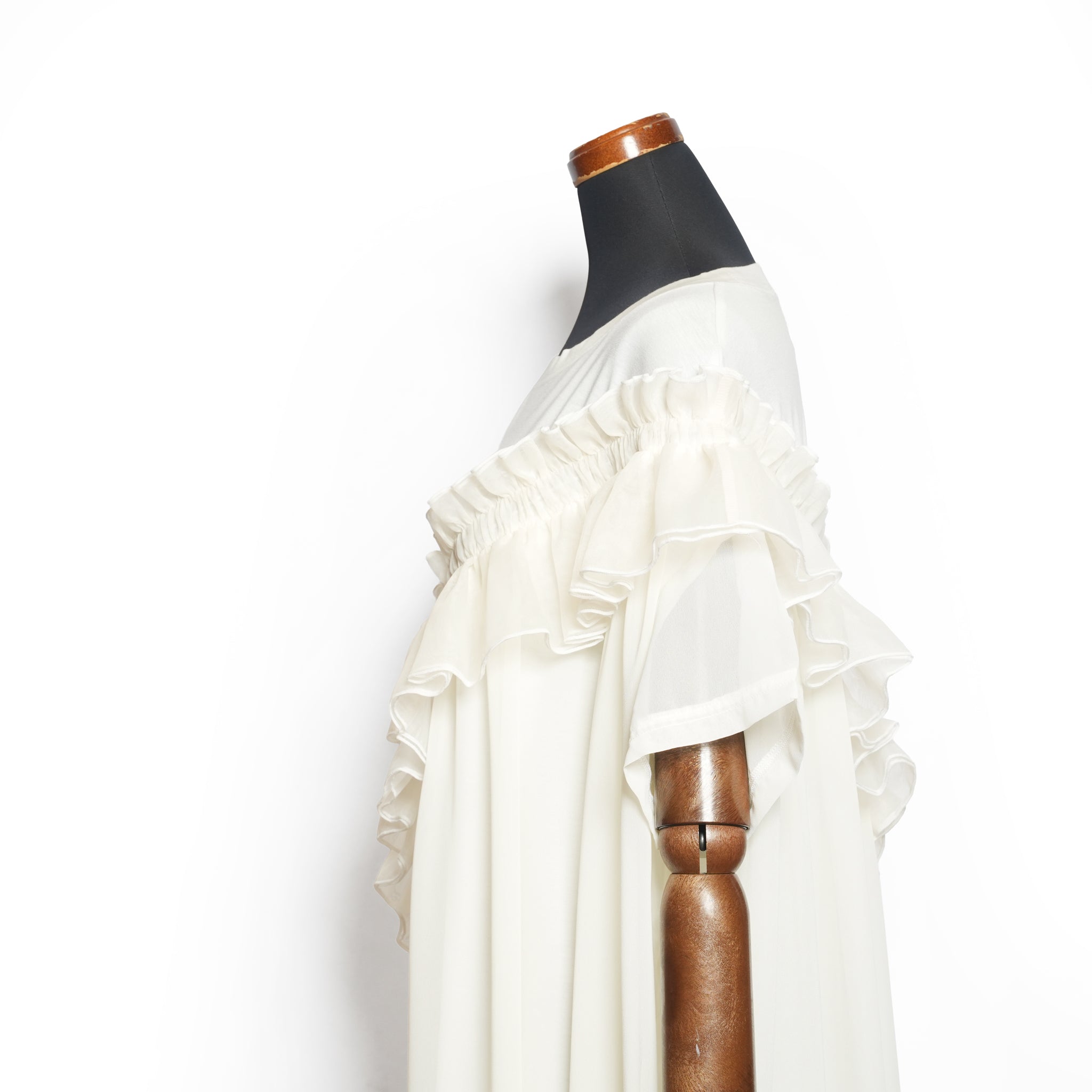 Tutu Frill Tee Dress– White | BEDSIDEDRAMA