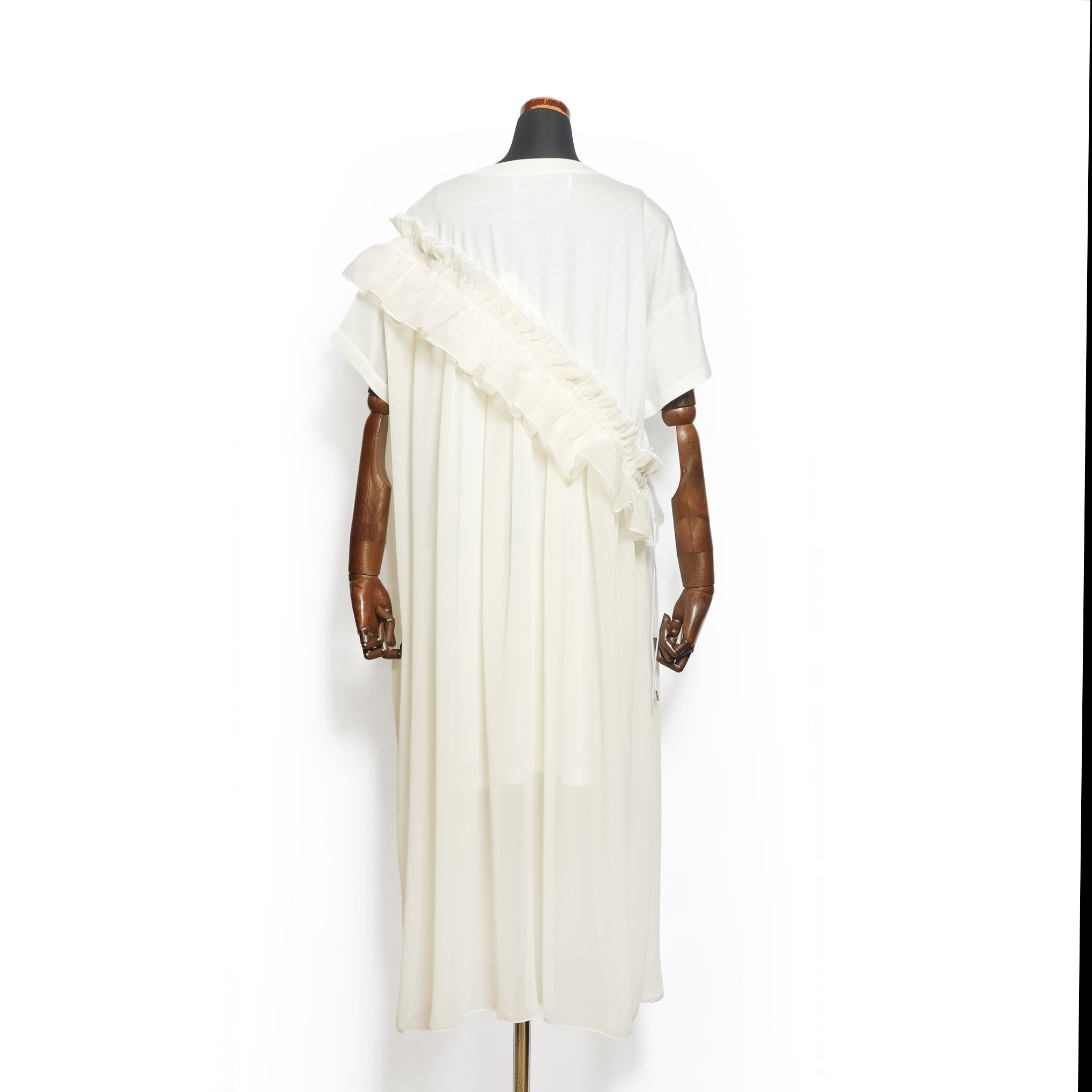 Tutu Frill Tee Dress– White | BEDSIDEDRAMA