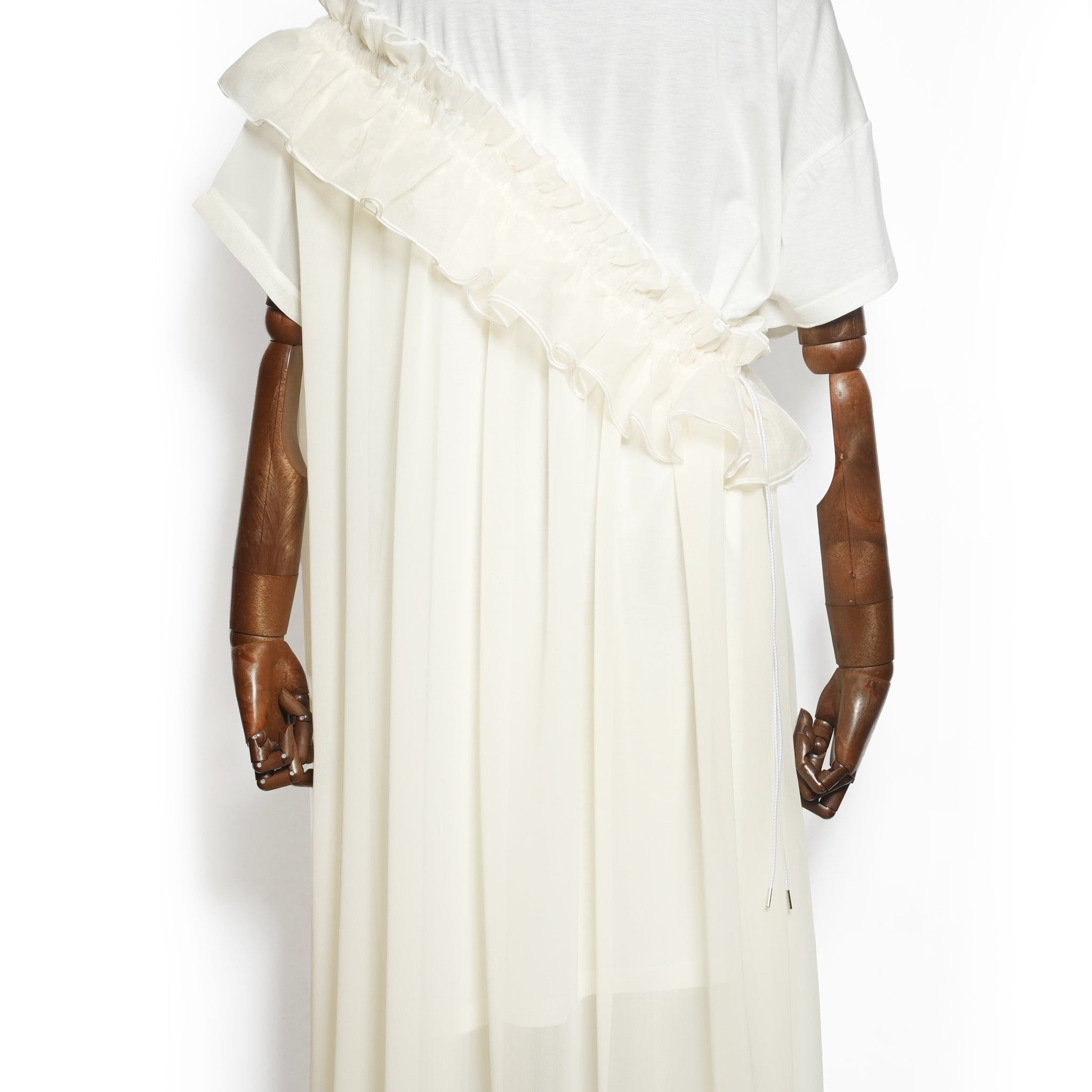Tutu Frill Tee Dress– White | BEDSIDEDRAMA