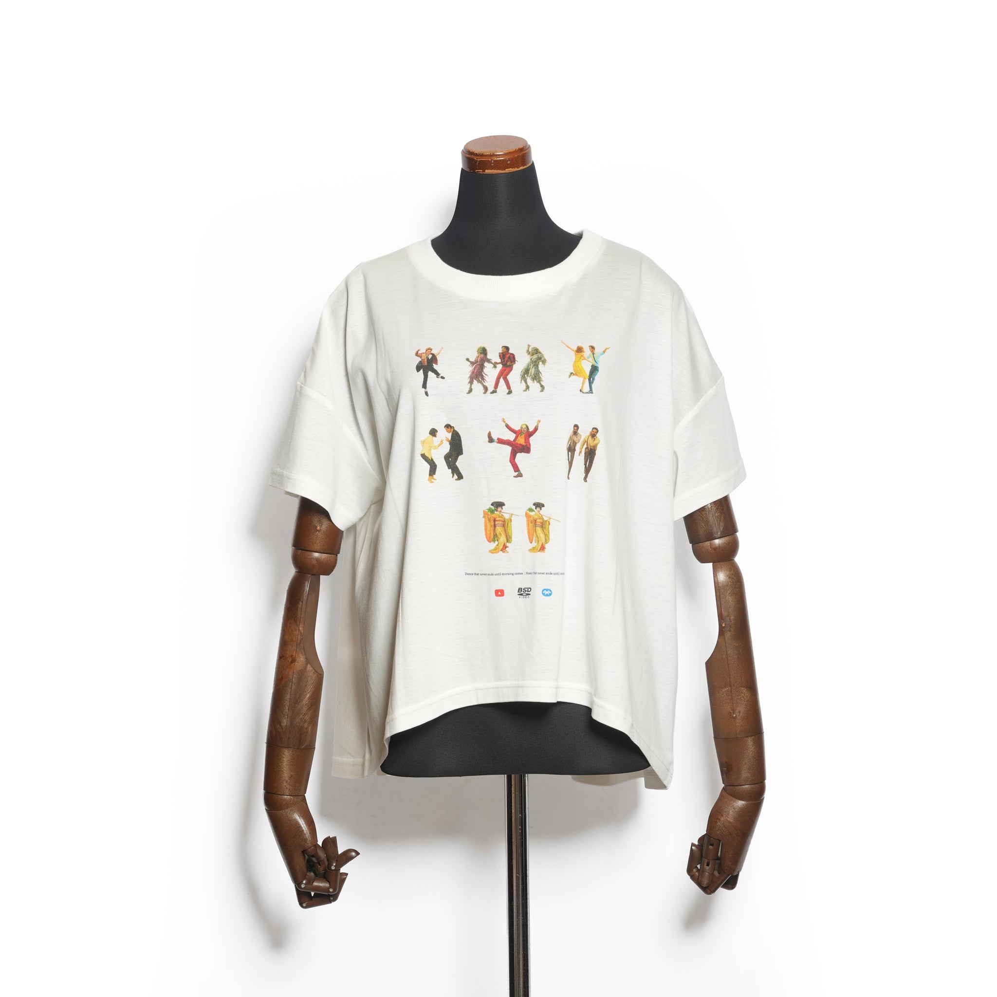 OMNIDANCE Flare T-Shirt– White | BEDSIDEDRAMA