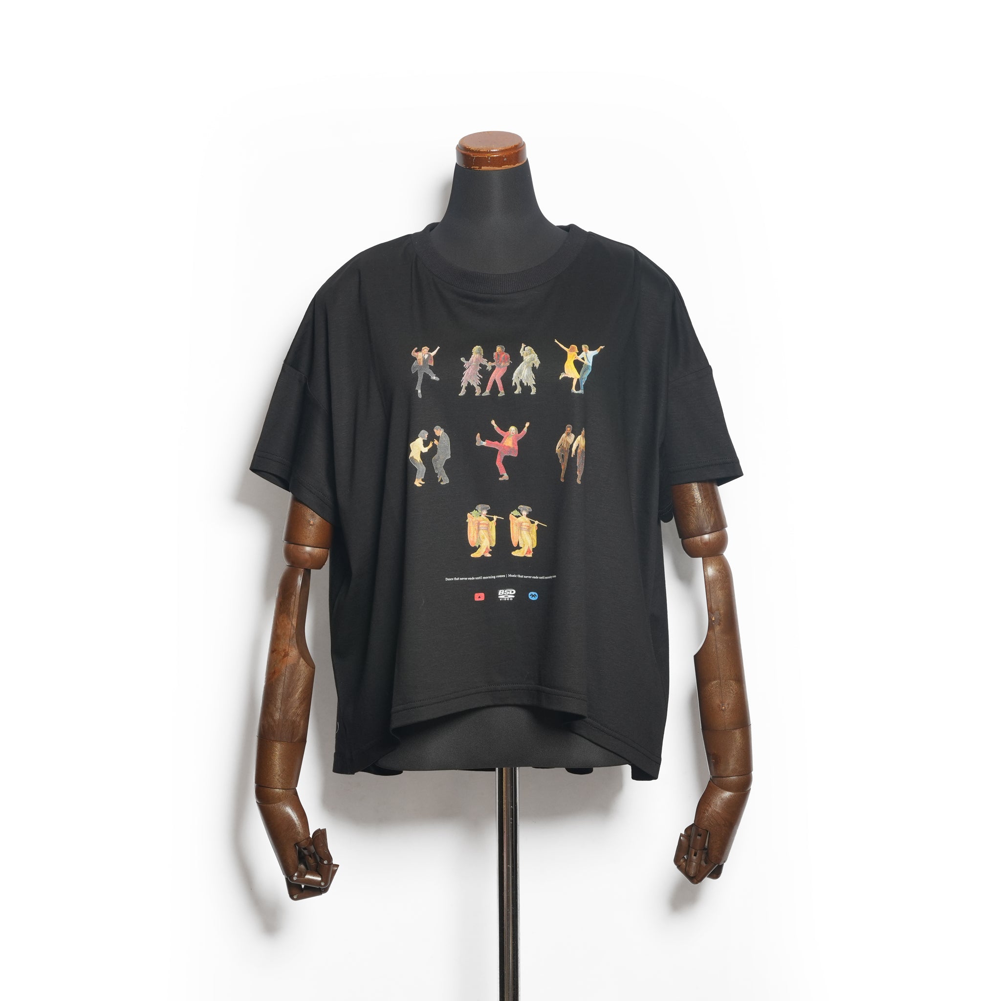 bedsidedrama OMNIDANCE Flare T-Shirt 黒2 OMNIDANCE Flare T-Shirt– Black | BEDSIDEDRAMA