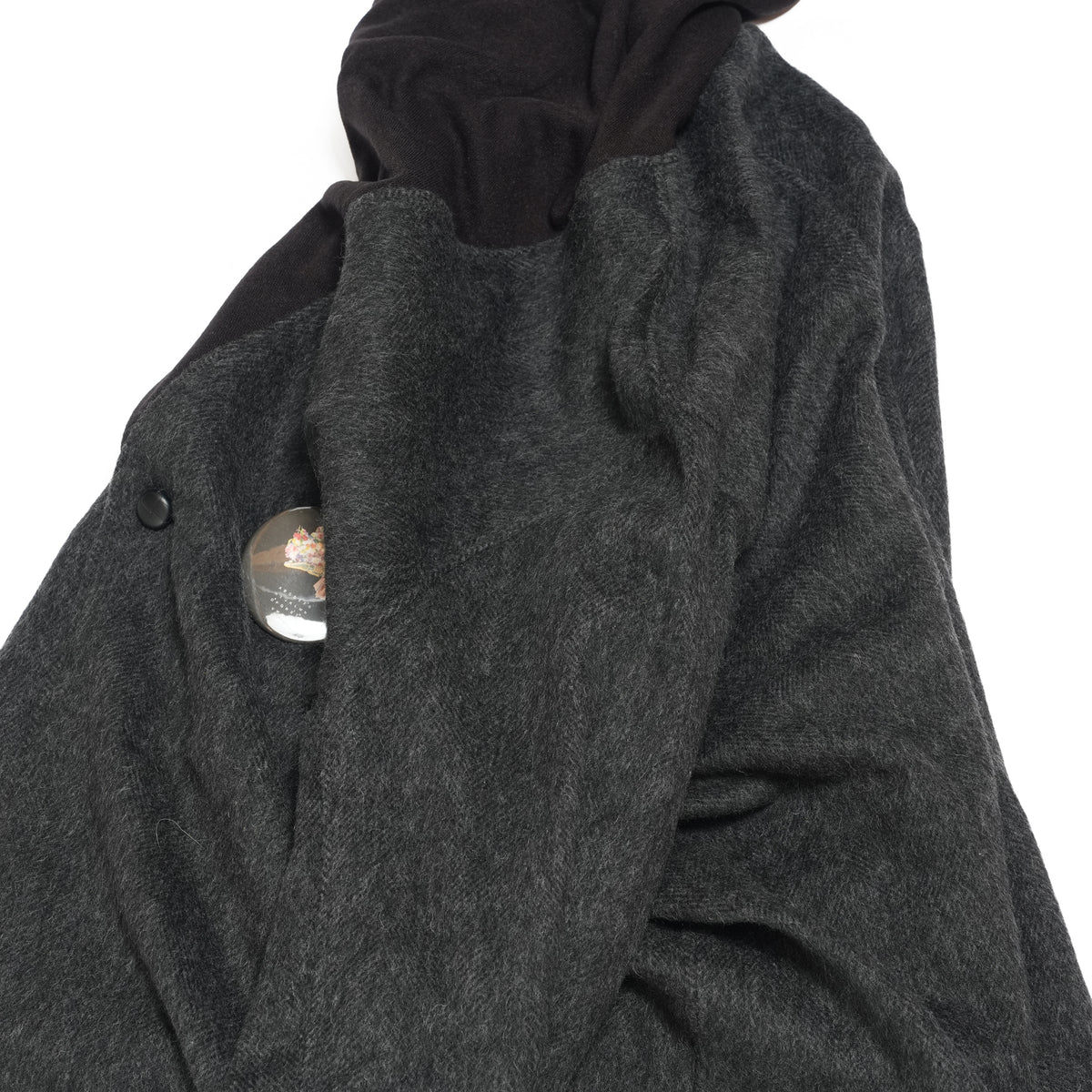 Anarchy Shawl Short Coat – Black | STOF