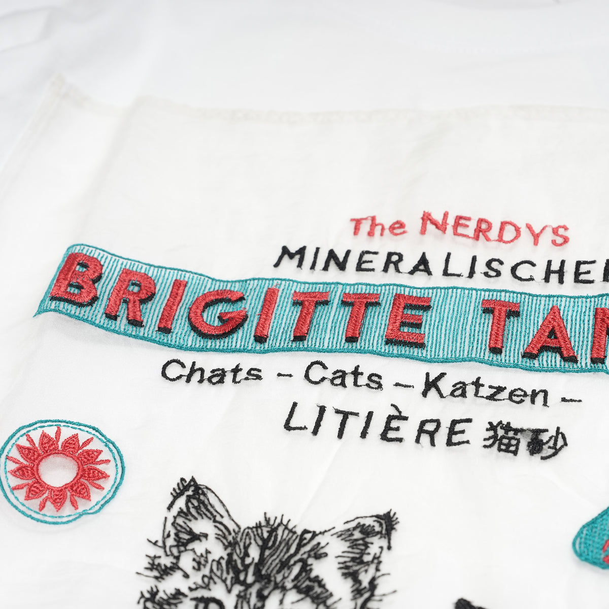 Brigitte Tanaka×The NERDYS CATS L/S – White | NERDYS
