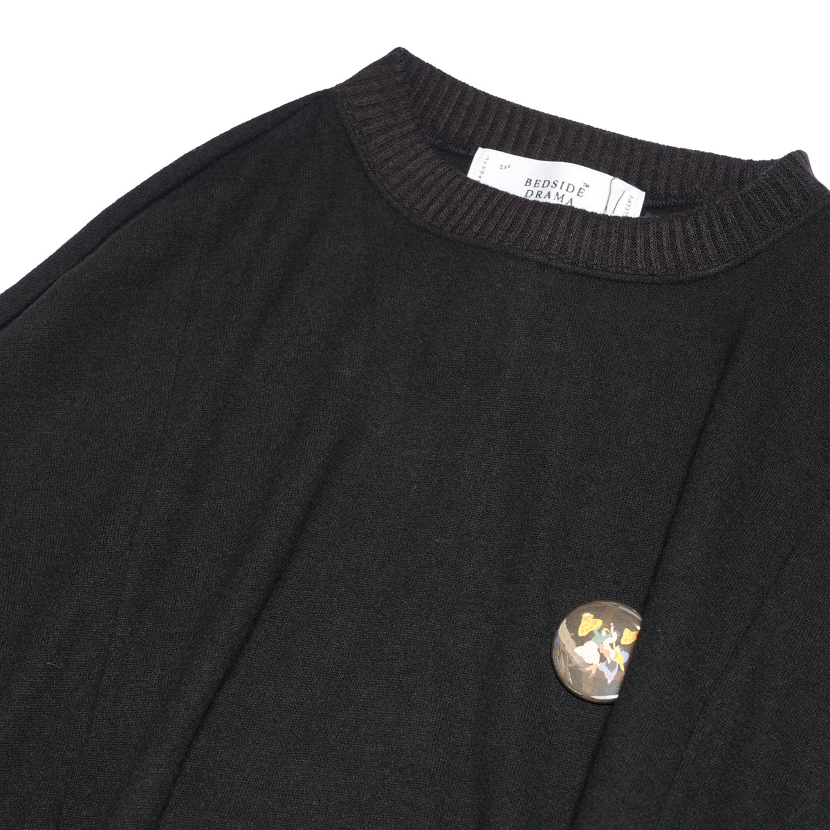 Pattern Switch Wide Dress – Black | BEDSIDEDRAMA