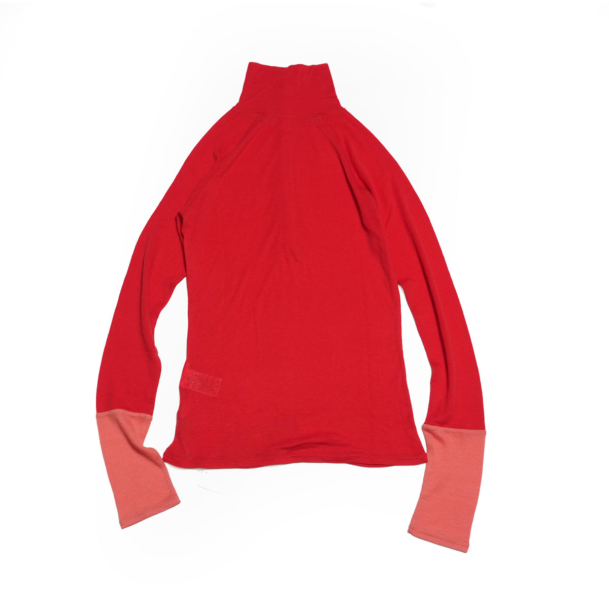 front button turtleneck – Red | WHYTO